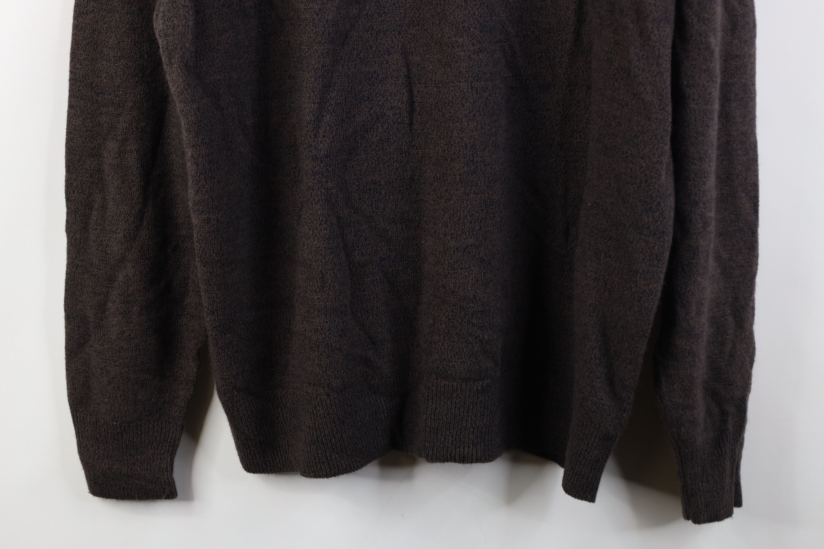 Vintage Vintage 90s Streetwear Collared Pullover Sweater Brown Size US M / EU 48-50 / 2 - 3 Thumbnail