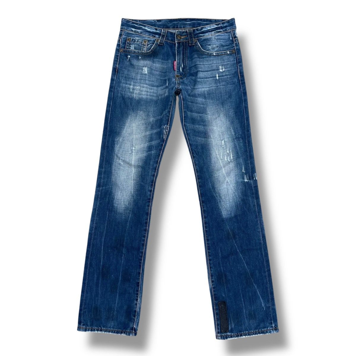 Dsquared2 DSQUARED2 WASHED DISTRESSED DENIM PANTS Size US 30 / EU 46 - 1 Thumbnail