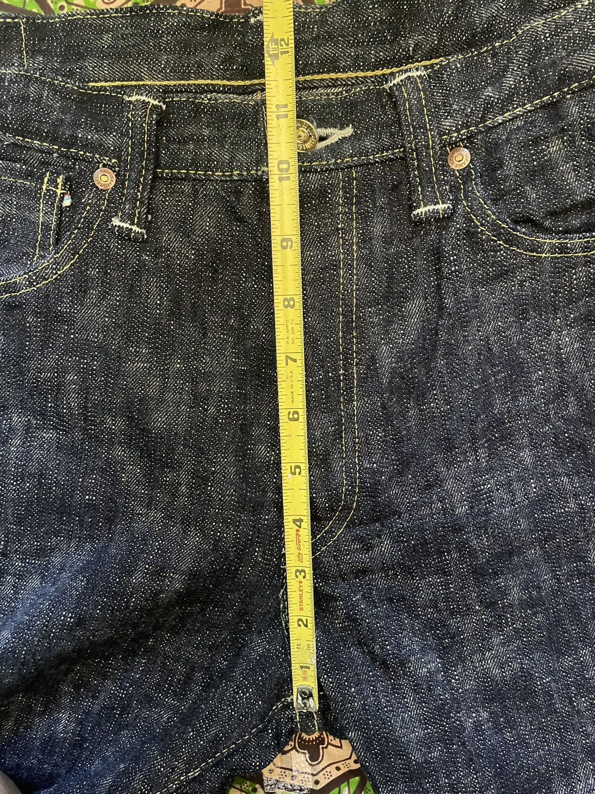 Samurai Jeans Samurai S140SXJ-GRK Shinsengumi 18oz Makoto Selvedge Denim Size US 34 / EU 50 - 6 Thumbnail
