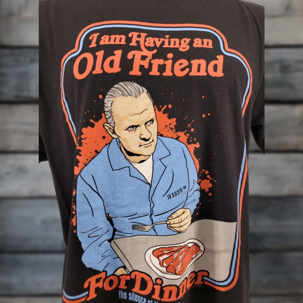 Vintage Silence of the Lambs Friend for Dinner Mens T Shirt Size Large Size US L / EU 52-54 / 3 - 1 Thumbnail