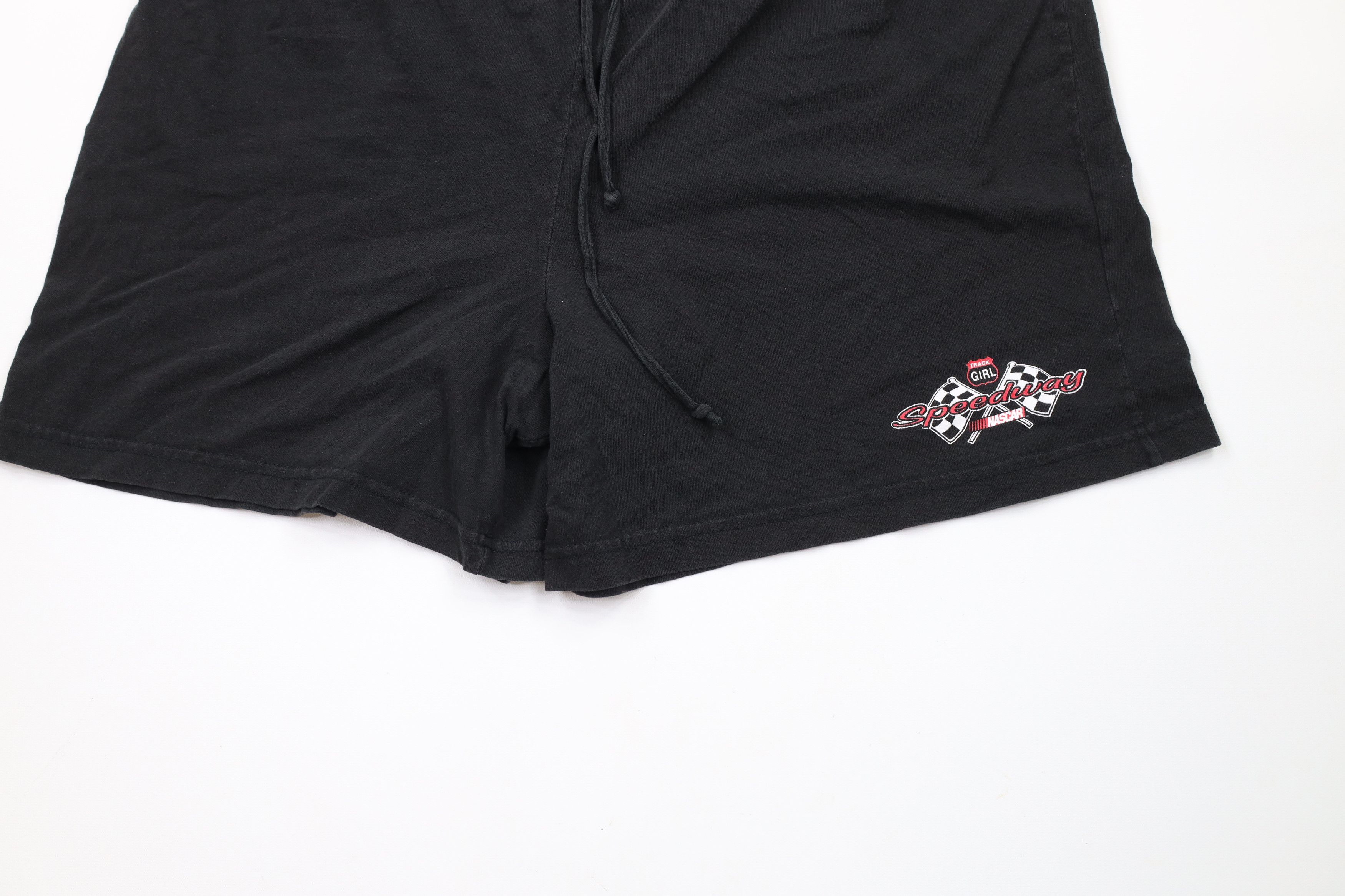 Vintage Vintage 90s Y2K NASCAR Spell Out Track Girl Speedway Shorts Size 40" / US 18 - 4 Thumbnail