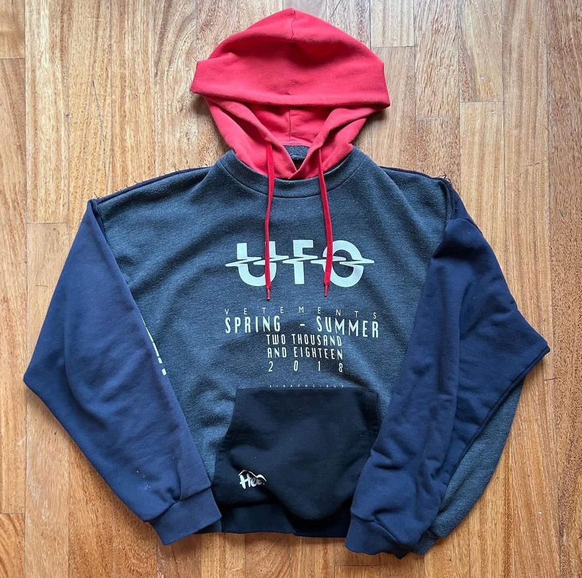 Vetements Vetements SS18 UFO Deconstructed Hoodie | Grailed