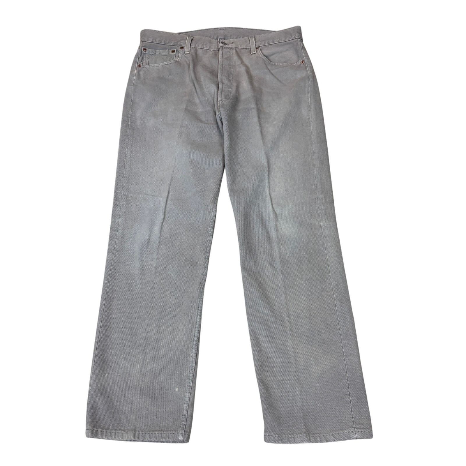 Levi's × Vintage Vintage 90s Levi's 501 Straight Leg Gray Denim Jeans 36x30 Size US 36 / EU 52 - 1 Thumbnail