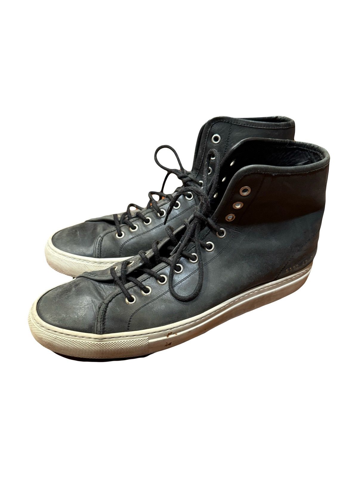 Common Projects Common Projects Achilles High Top Leather Black ...