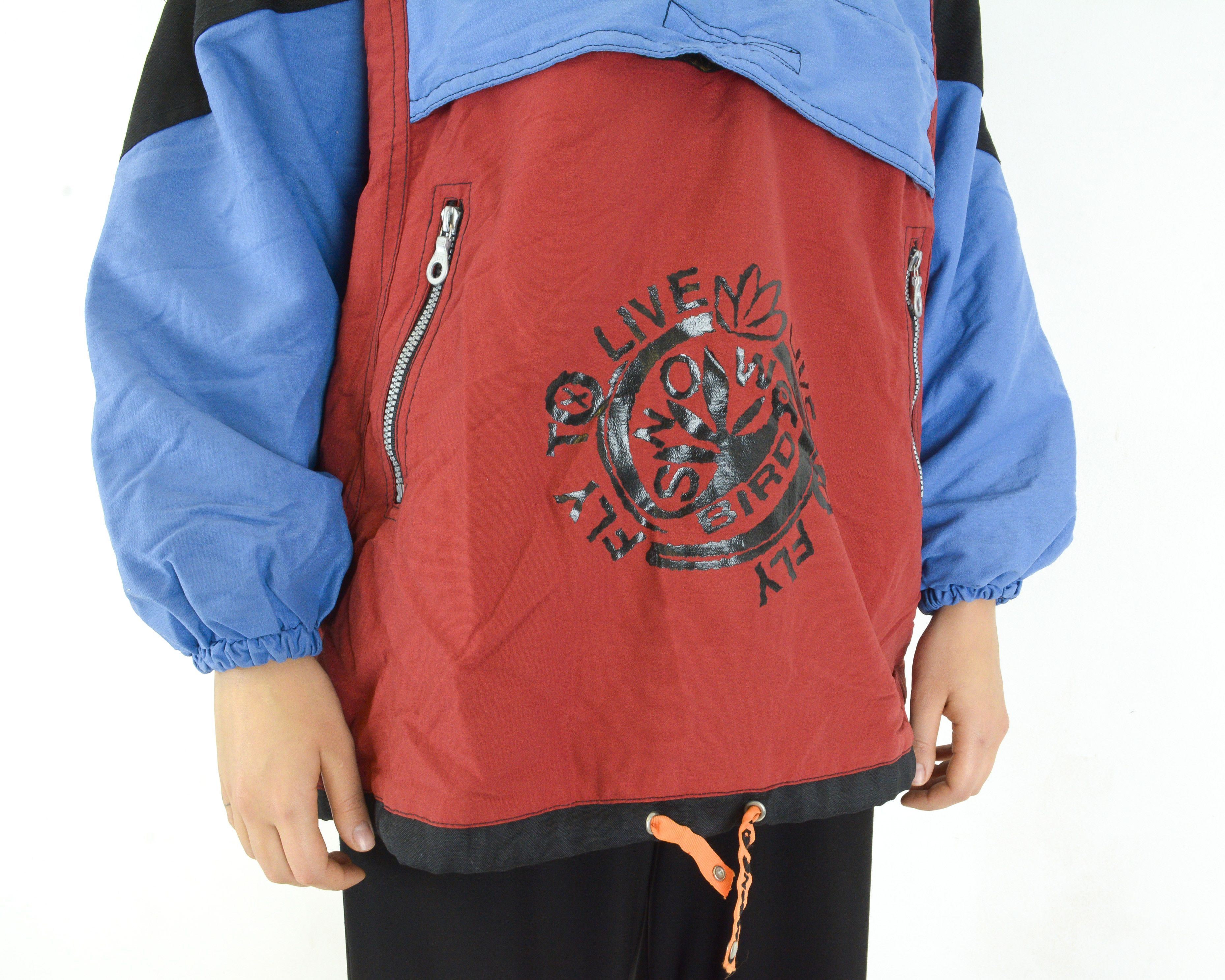 Other × Vintage Snow Bird Women S/M Windbreaker Fleece Pullover Jacket Zip Size S / US 4 / IT 40 - 5 Thumbnail