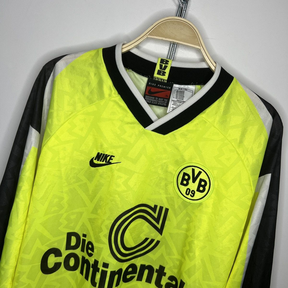 Nike × Vintage 1995 1996 Borussia Dortmund Nike Vintage Soccer Jersey Size US XL / EU 56 / 4 - 4 Thumbnail