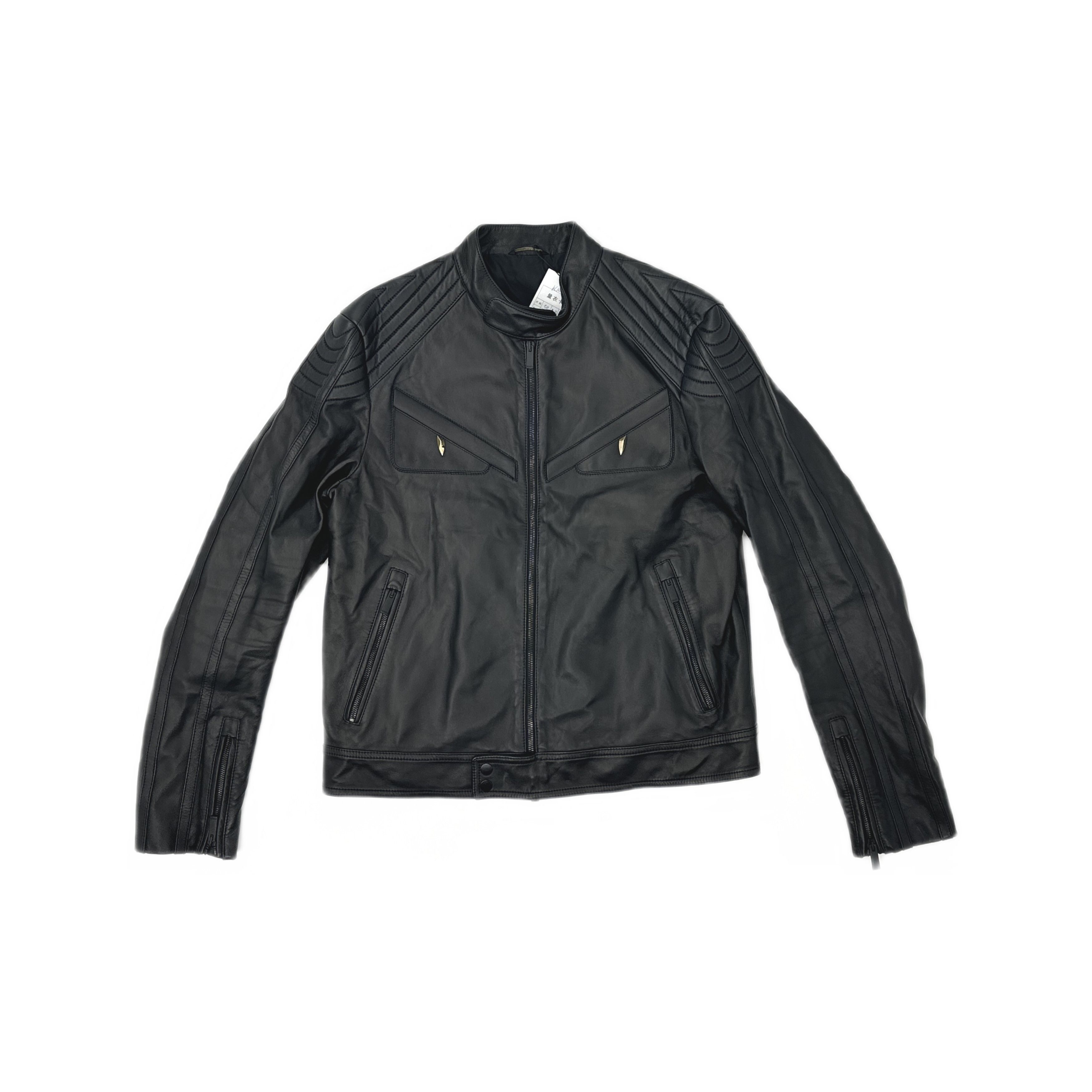 Fendi Fendi Monster Leather Biker Jacket Size 50 Size US M / EU 48-50 / 2 - 1 Thumbnail