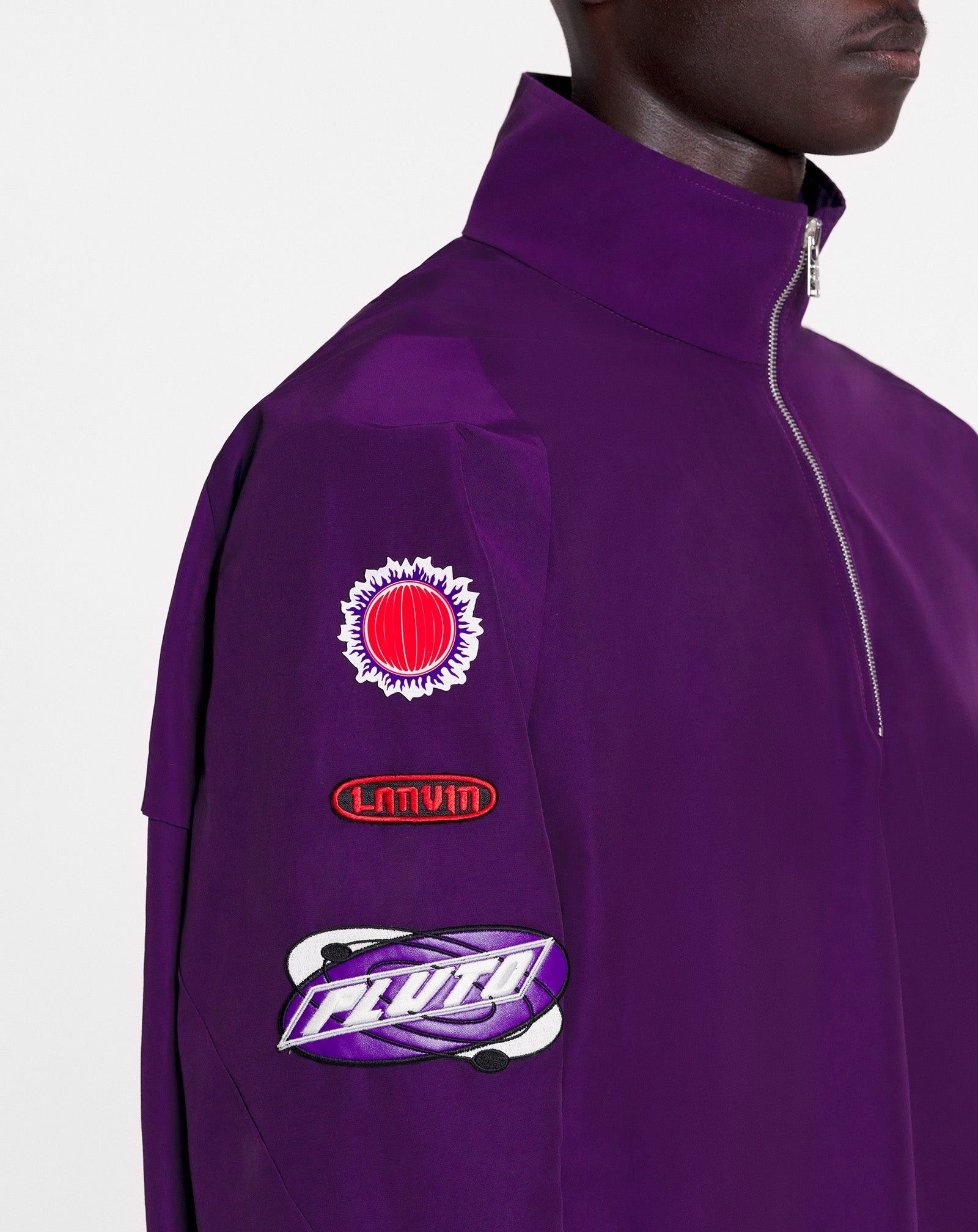 Lanvin o1mle0825 Windbreaker With Zipper Jacket in Purple Size US XL / EU 56 / 4 - 5 Thumbnail