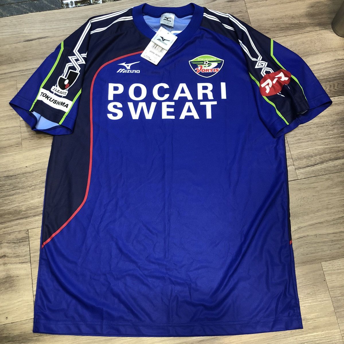 image of Bloke x Soccer Jersey Tokushima Vortis 09/10 Home Shirt in Blue, Men's (Size Large)