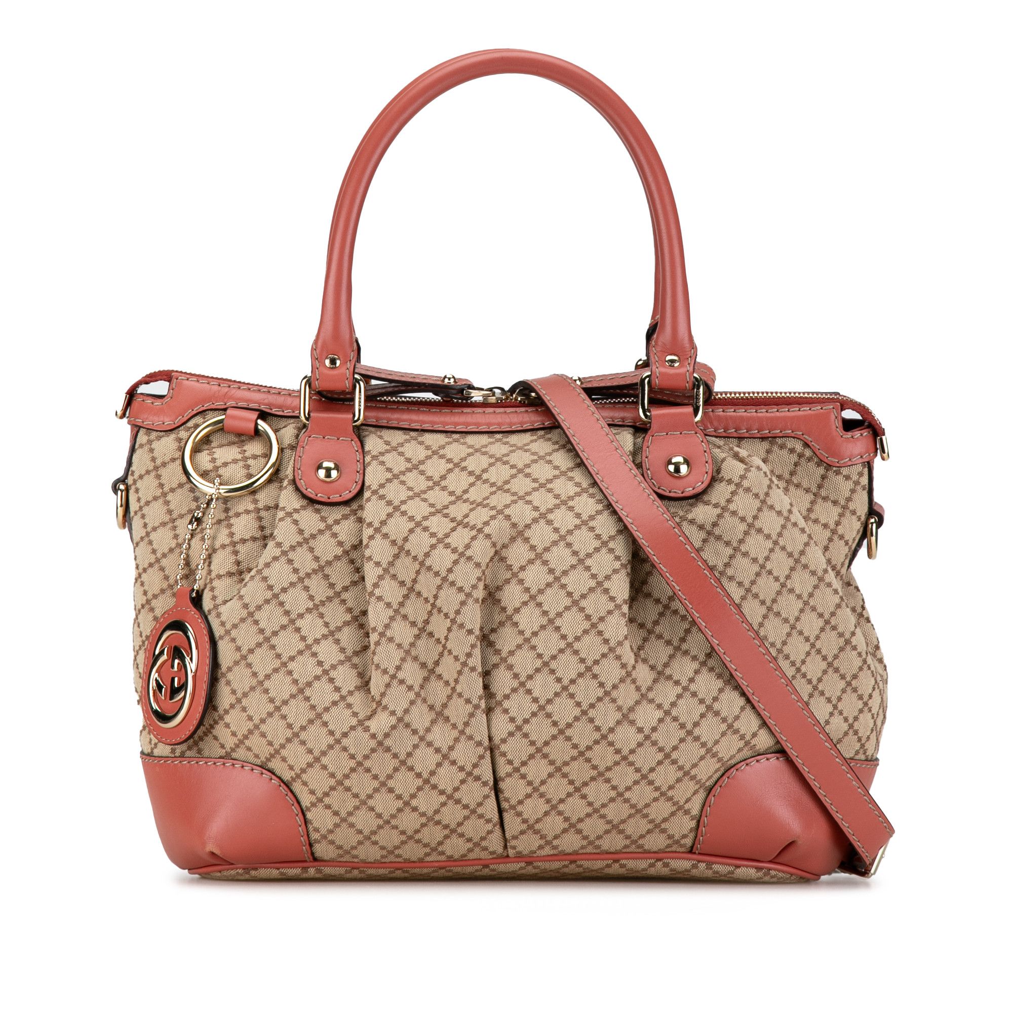 Gucci Gucci Canvas Diamante Sukey Satchel Size ONE SIZE - 1 Thumbnail