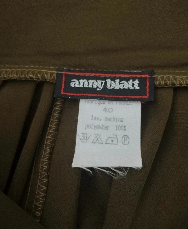 Other Authentic Vintage ANNY BLATT Paris Pleated Skirt 80s French Size 28" / US 6 / IT 42 - 6 Thumbnail