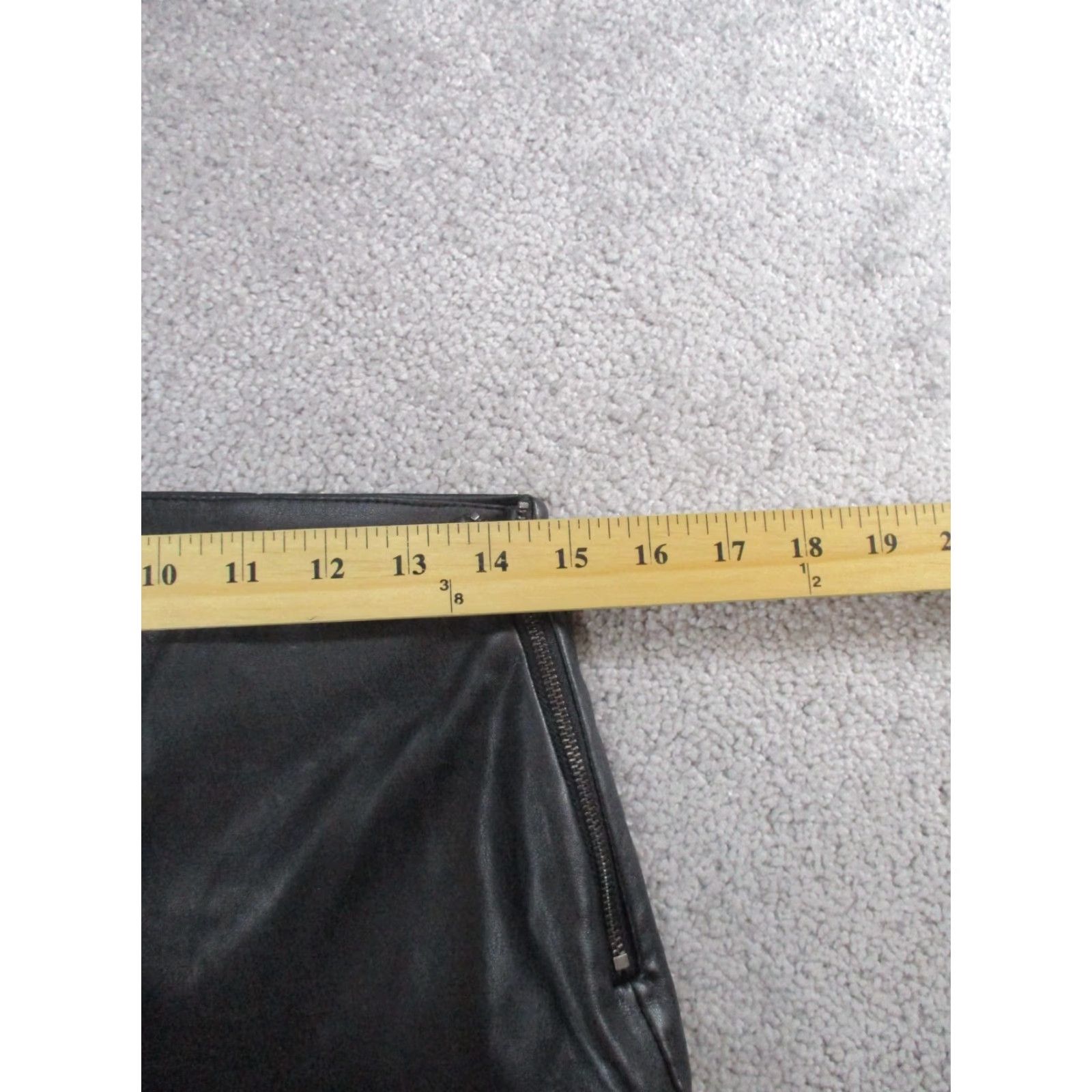 Zara Zara Leggings Women's Medium Black Faux Leather Cargo Side Zip Pants Skinny Cargo Zip Black M Women Size 32" / US 10 / IT 46 - 7 Thumbnail