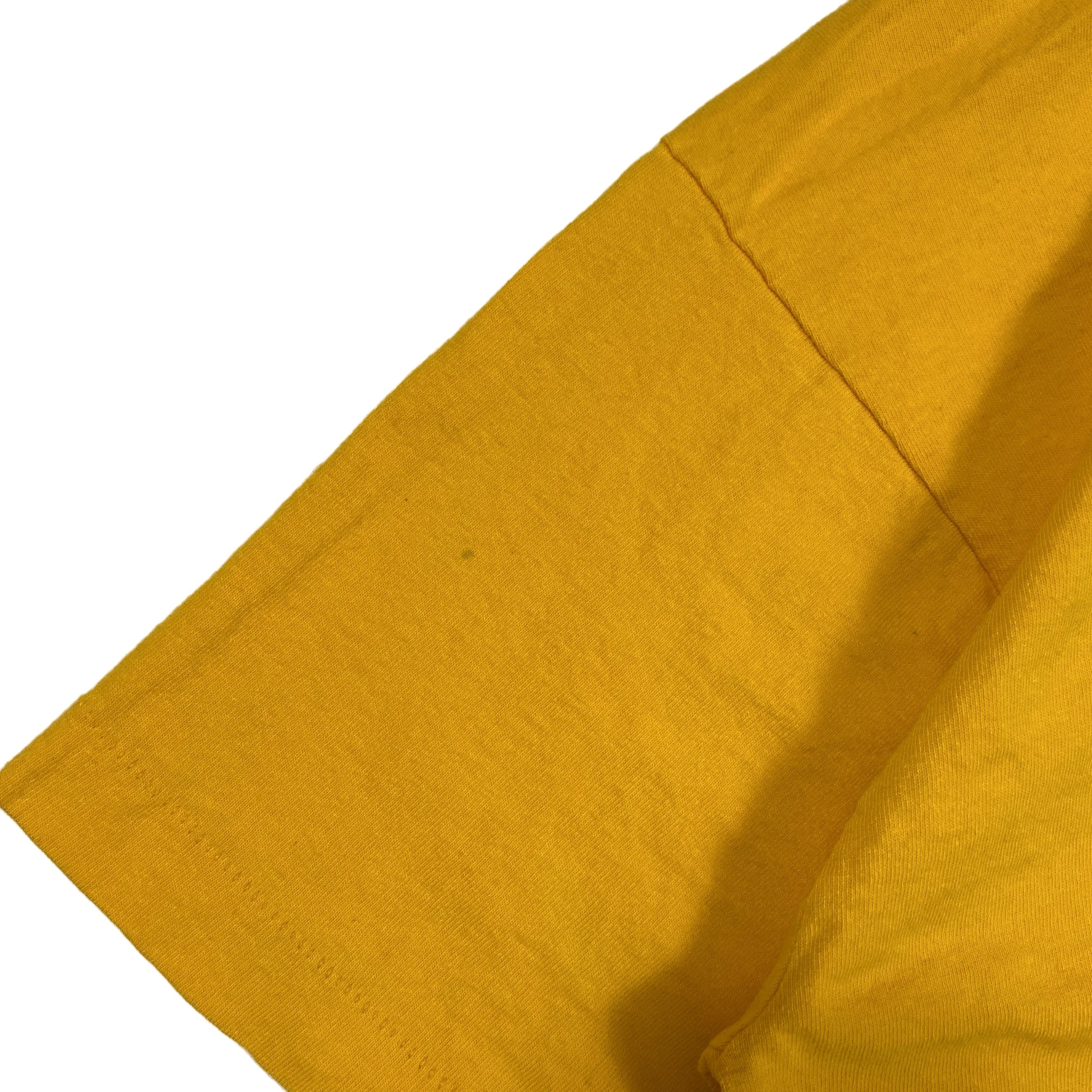 Vintage 1991 Vintage Single Stitch Tee Fruit of the Loom XL Yellow Size US XL / EU 56 / 4 - 7 Thumbnail