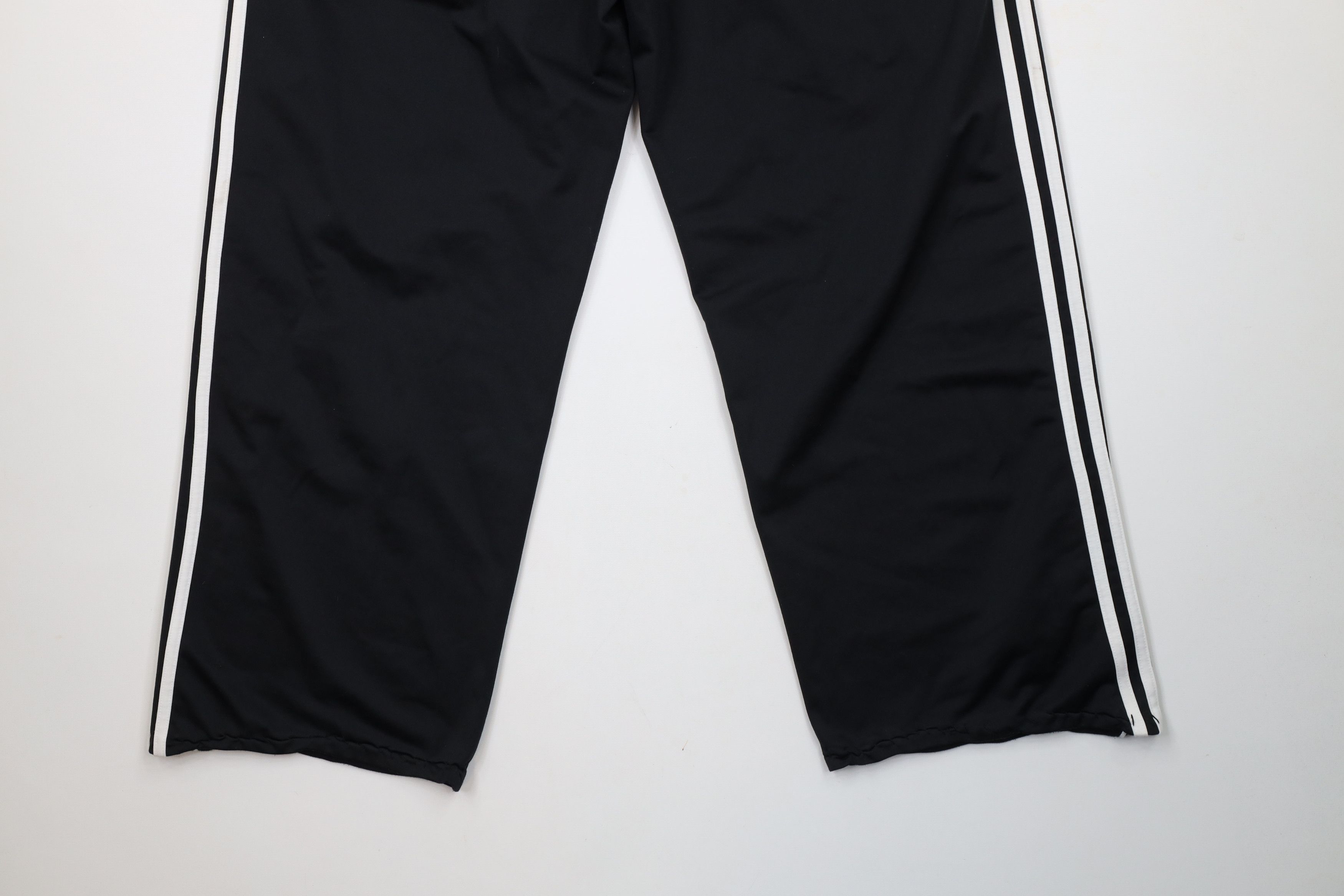 Adidas × Vintage Vintage Adidas Spell Out Striped Wide Leg Sweatpants Pants Size US 36 / EU 52 - 14 Thumbnail