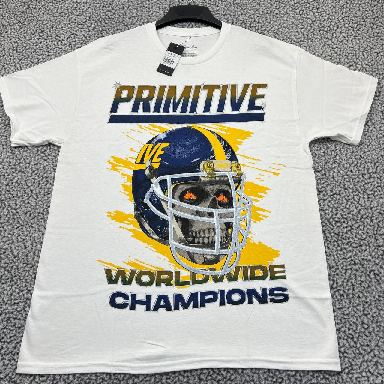 Primitive Primitive Skateboarding Shirt Men Large White Crew Neck New Size US L / EU 52-54 / 3 - 1 Thumbnail