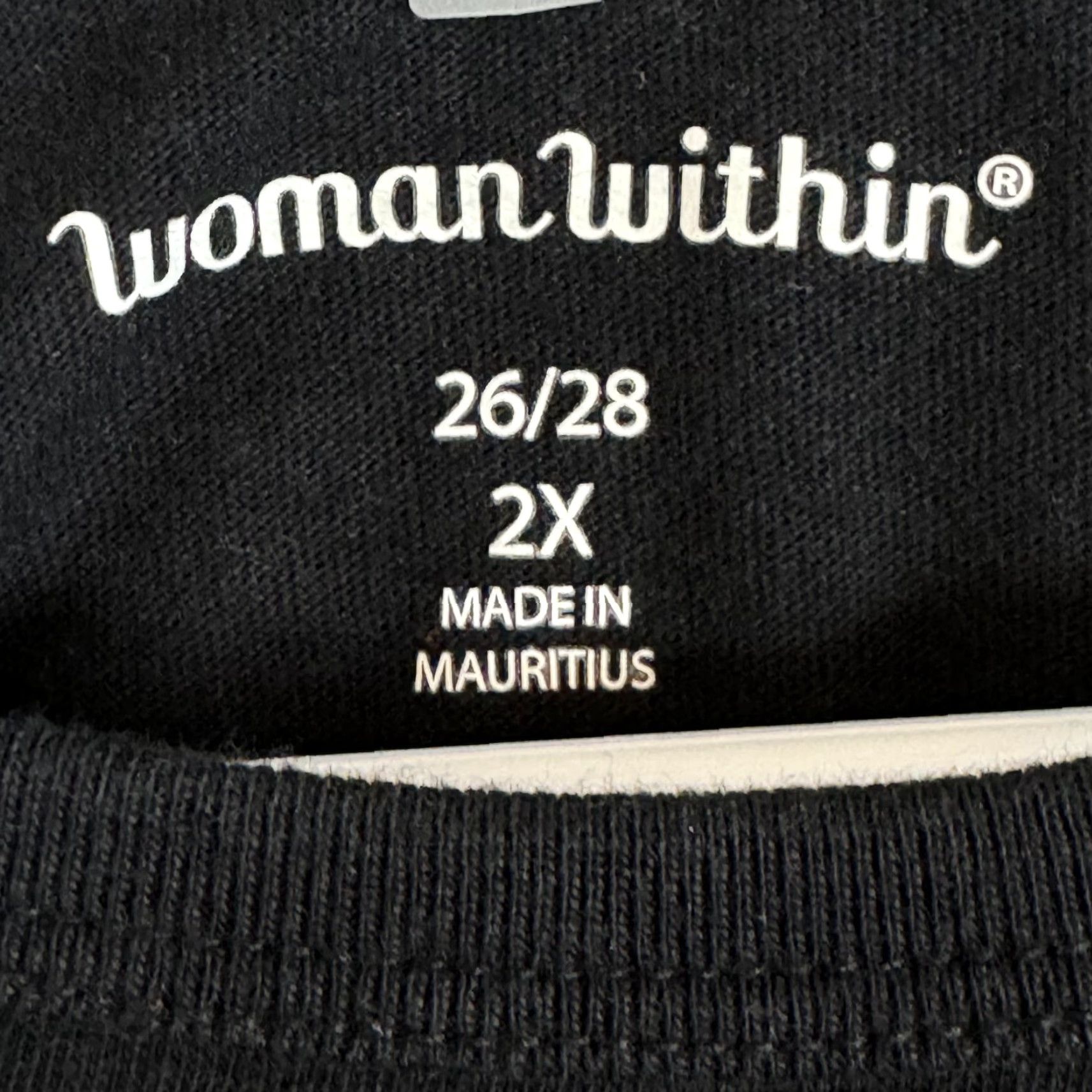 Vintage Woman Within T-Shirt Black Graphic 2X 100% Cotton Short Sleeve Crew Neck W316 Ladies Plus Size Graphic Tee Size XXL / US 16-18 / IT 52-54 - 4 Thumbnail