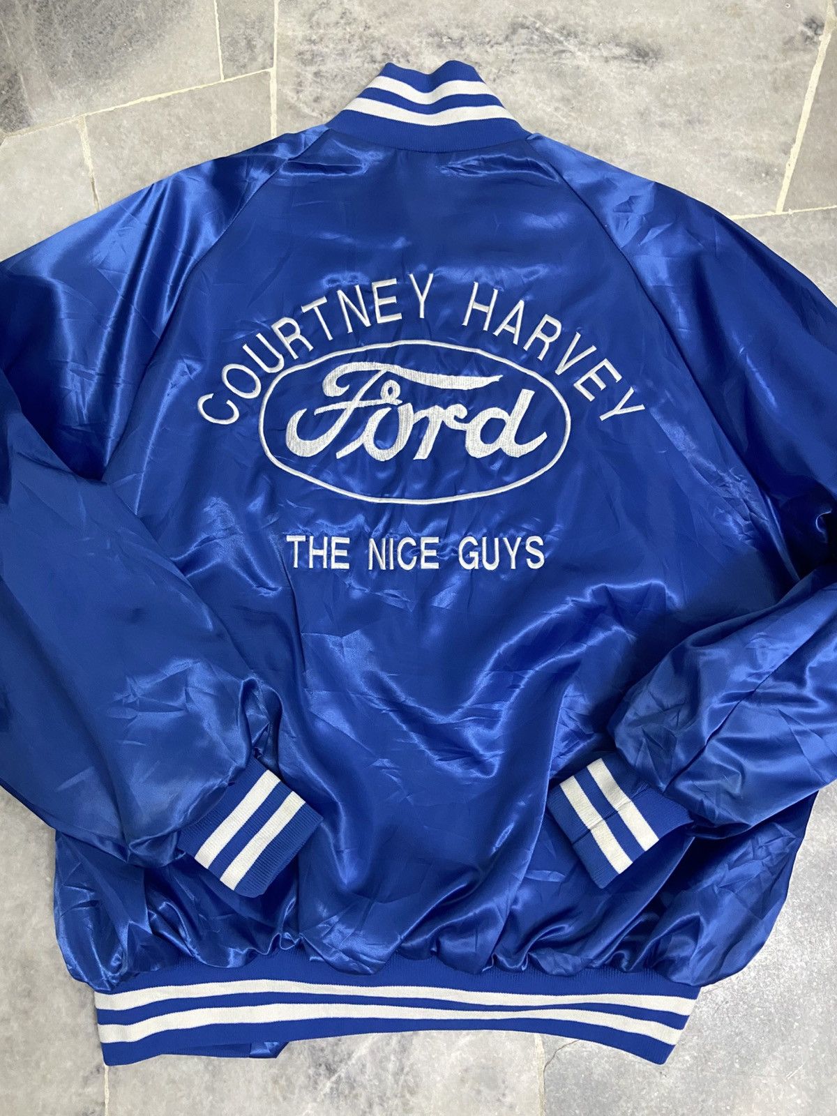 Ford Vintage Ford West Ark Satin Sports Jacket Size US XL / EU 56 / 4 - 5 Thumbnail