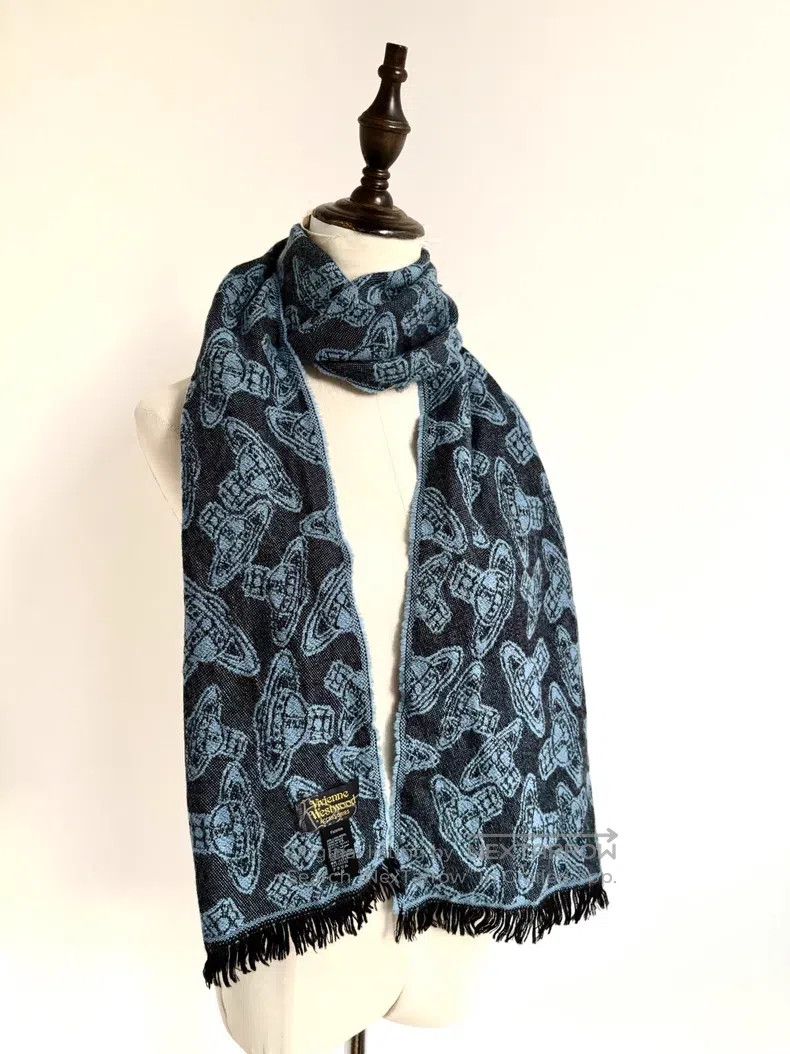 Vivienne Westwood Vivienne Westwood Black and Blue Double-Sided Full Print S Size ONE SIZE - 4 Thumbnail