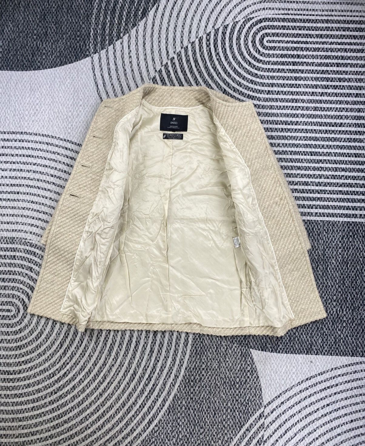 Yohji Yamamoto 1992 Yohji Yamamoto Ined Casual Tweed Button Knit Jacket Size S / US 4 / IT 40 - 7 Thumbnail