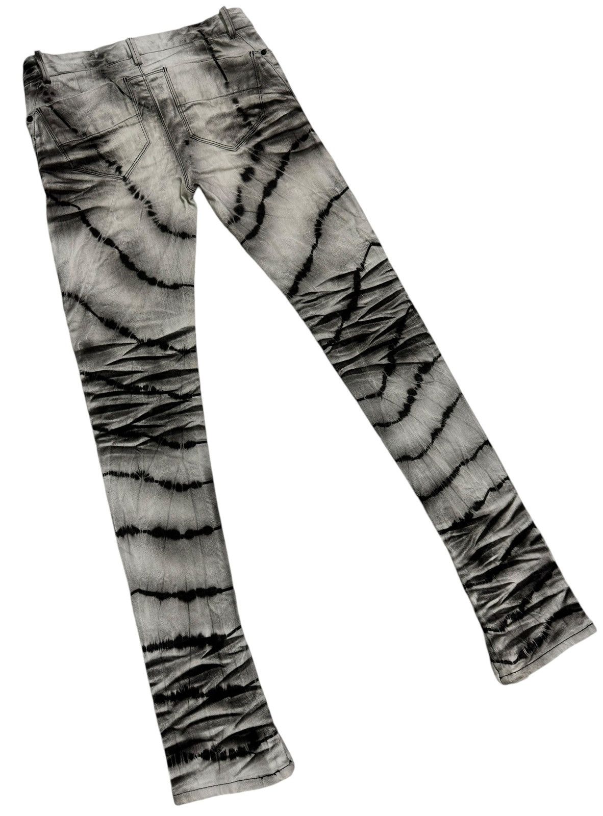 Japanese Brand ⚡️⚡️Johnny Wolf Abstract Whiskered Skinny zipper Leg Jeans Size US 30 / EU 46 - 3 Thumbnail