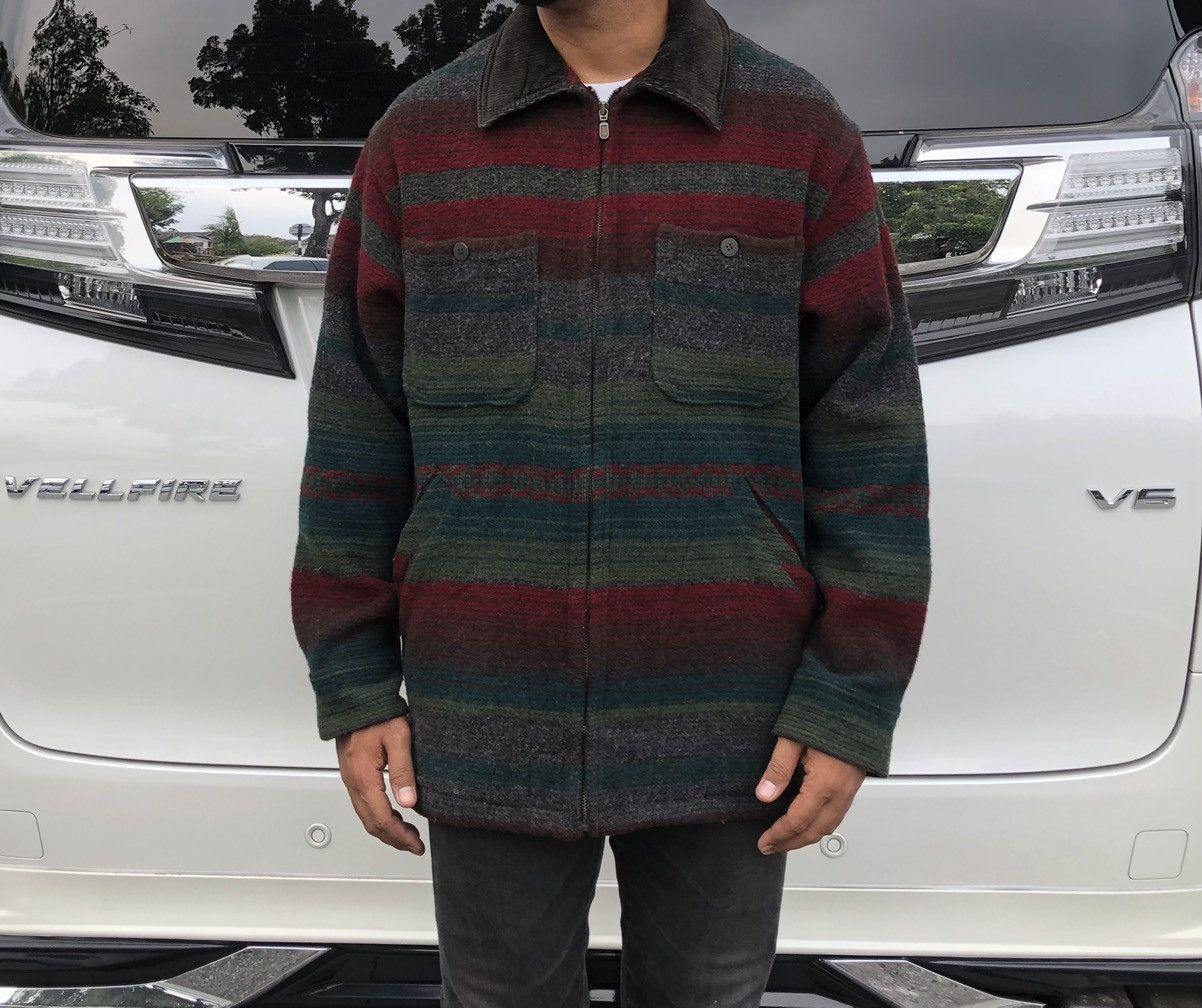 Woolrich Woolen Mills Woolrich Wool Striped Blanket Zipper Jacket Made In USA 🇺🇸 Size US M / EU 48-50 / 2 - 12 Thumbnail