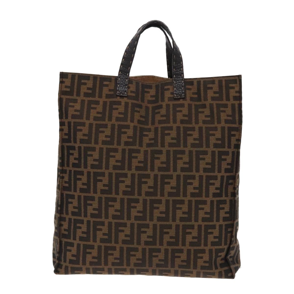 Selleria Brown Canvas Tote Bag (Pre-Owned)