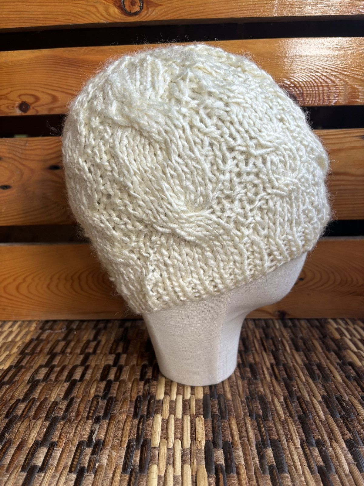 Japanese Brand CROCHET BEANIE DESIGN FROM JAPAN Size ONE SIZE - 4 Thumbnail