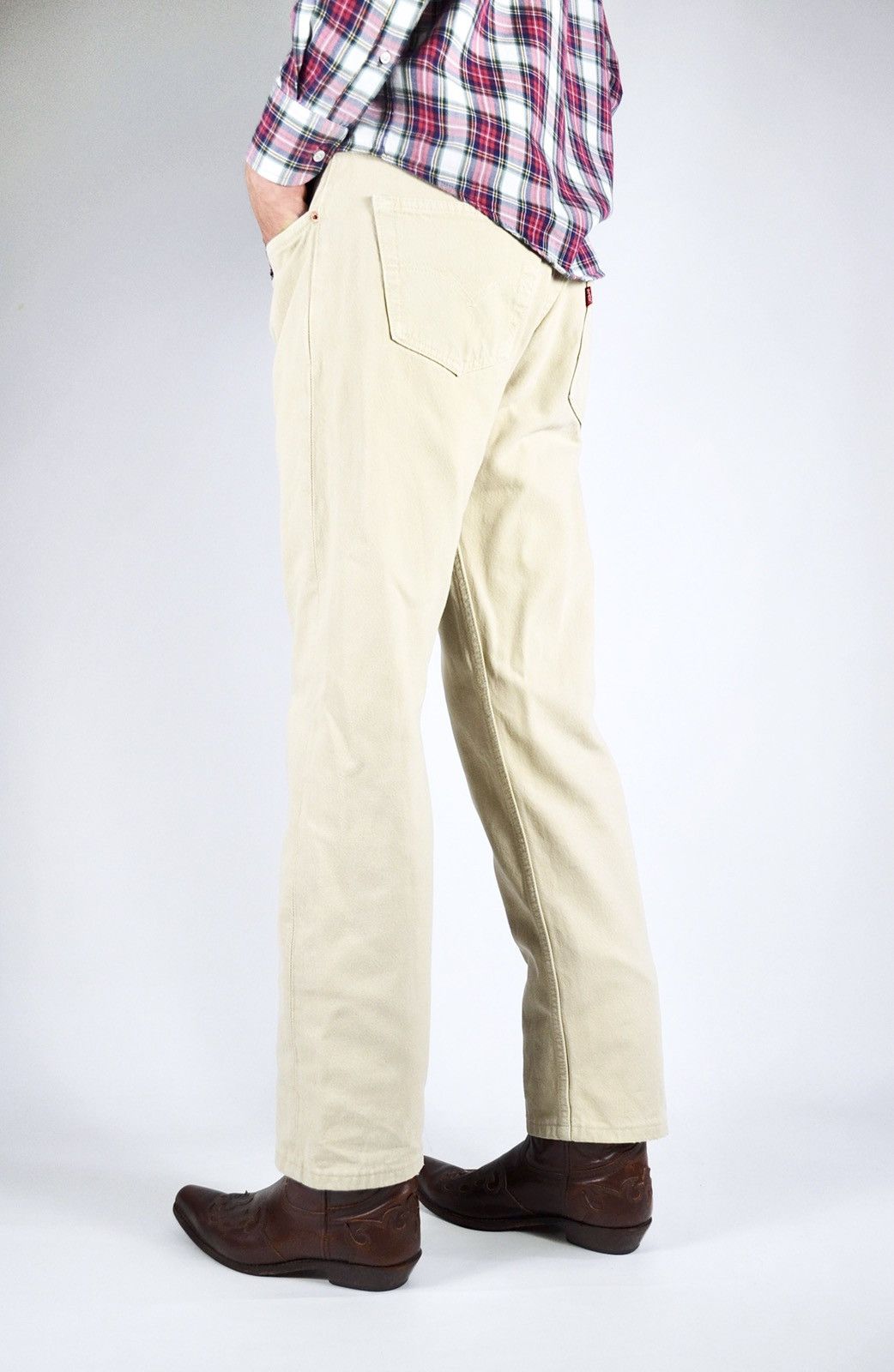 Levi's 90s Vintage Levi's 501 Stone Straight Fit Denim Jeans Size US 32 / EU 48 - 5 Thumbnail