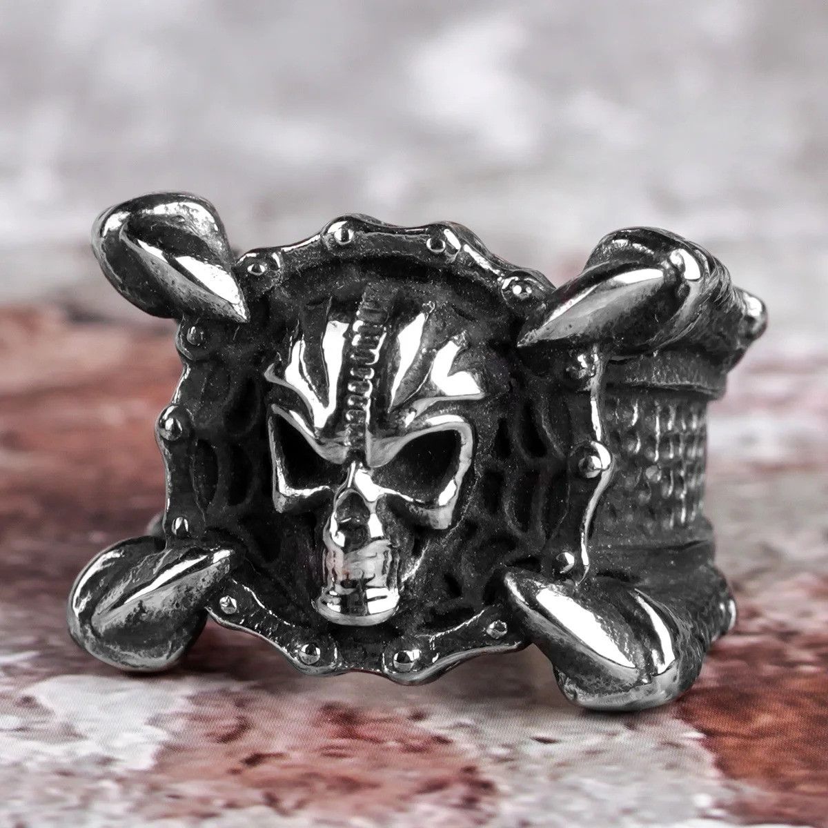Jewelry Skull Dragon Claw Ring Streetwear Jewelry Fashion Gift Size ONE SIZE - 2 Thumbnail