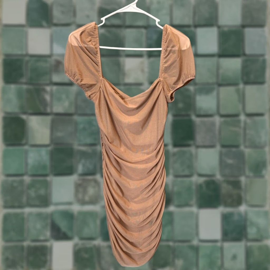 princess polly tan dress Inka Strapless Maxi Dress Taupe Curve
