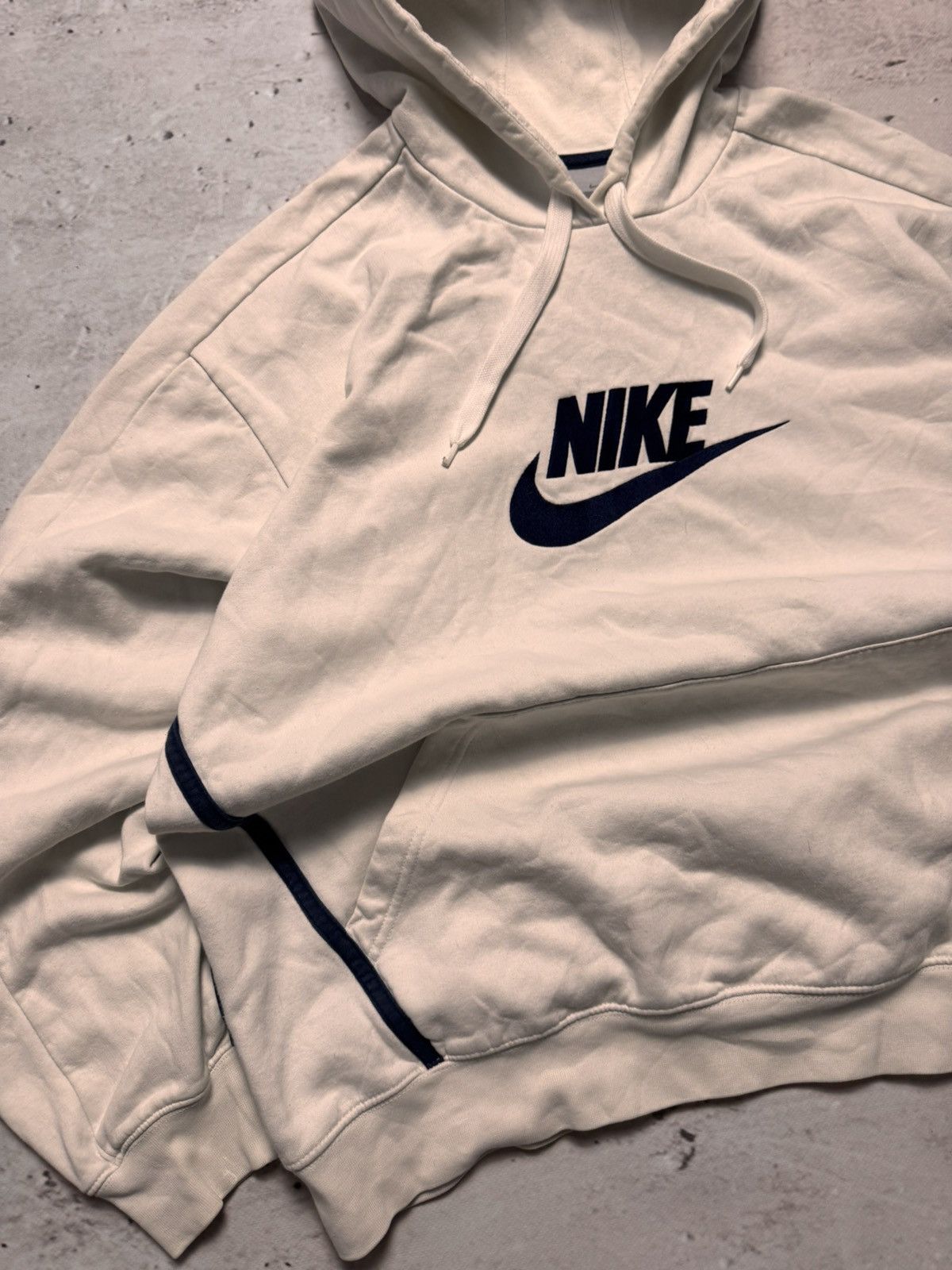 Nike × Vintage NIKE VINTAGE CENTER LOGO OVERSIZE BOXY HOODIE Size US XL / EU 56 / 4 - 3 Thumbnail