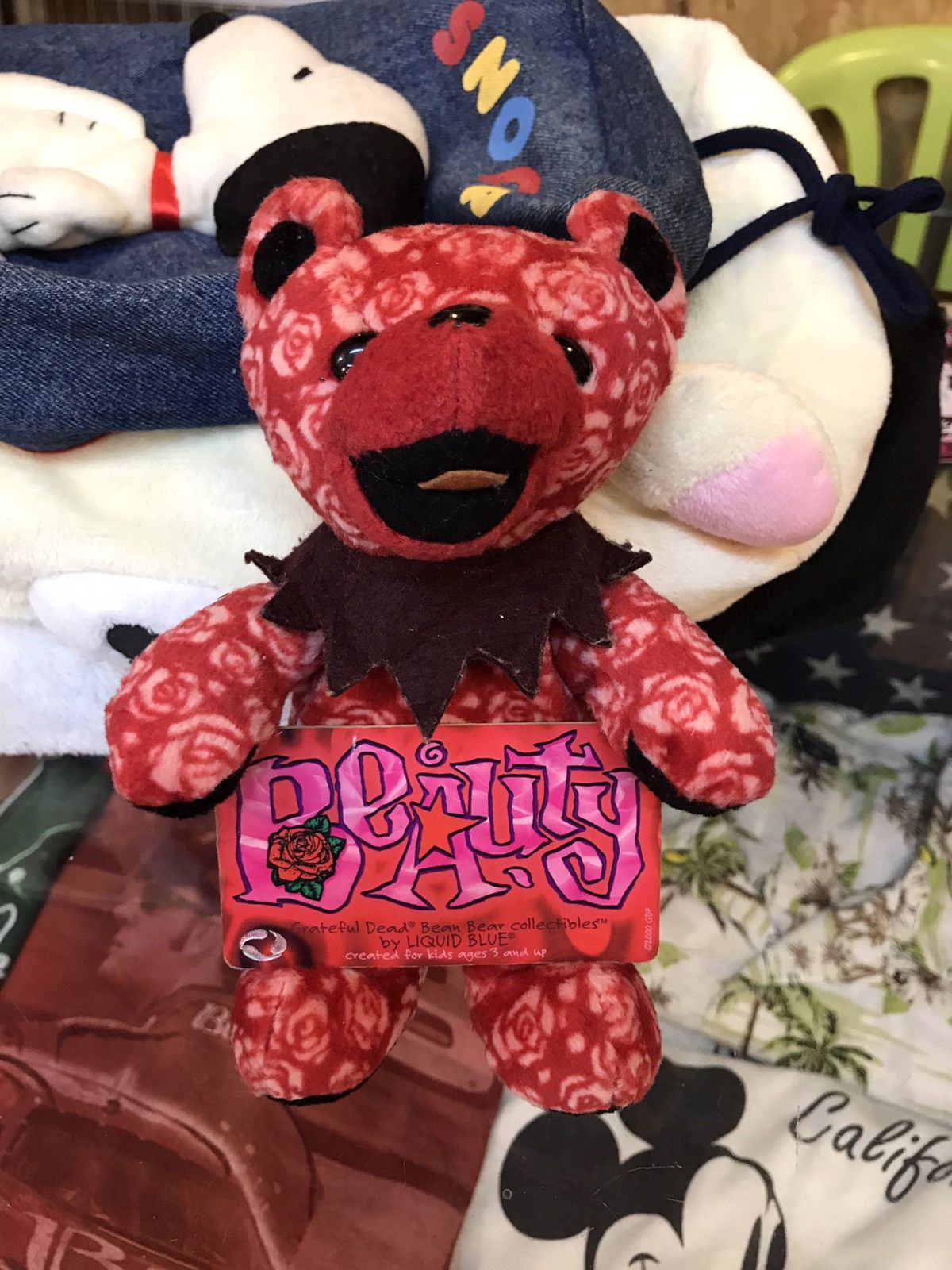 Grateful Dead × Liquid Blue × Vintage Beauty Grateful Dead Bean Bear Collectibles Liquid Blue Toy Size ONE SIZE - 8 Thumbnail