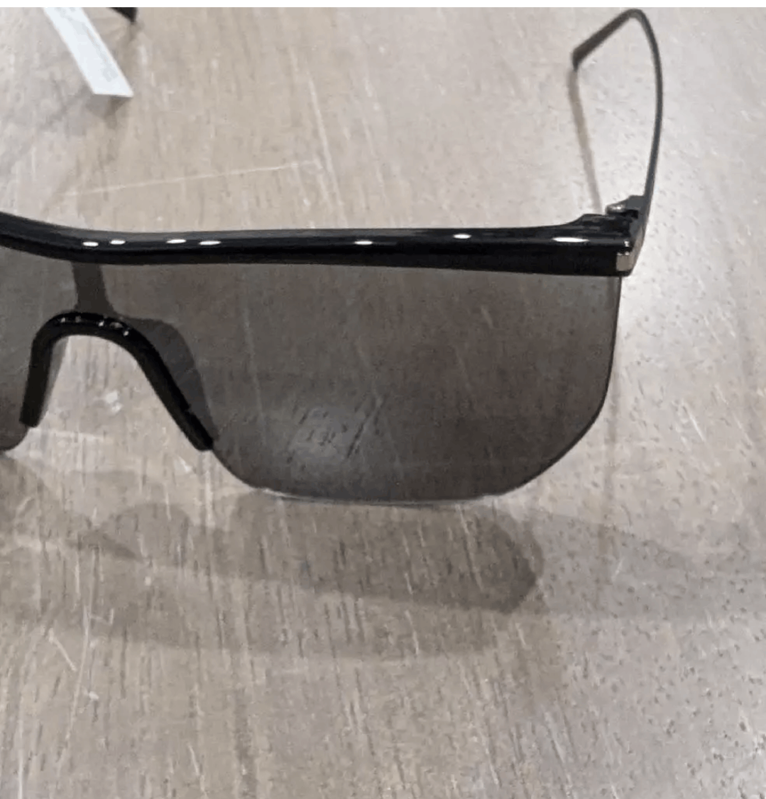 Saint Laurent Paris SAINT LAURENT 99mm Wrap Sunglasses Black Size ONE SIZE - 2 Thumbnail