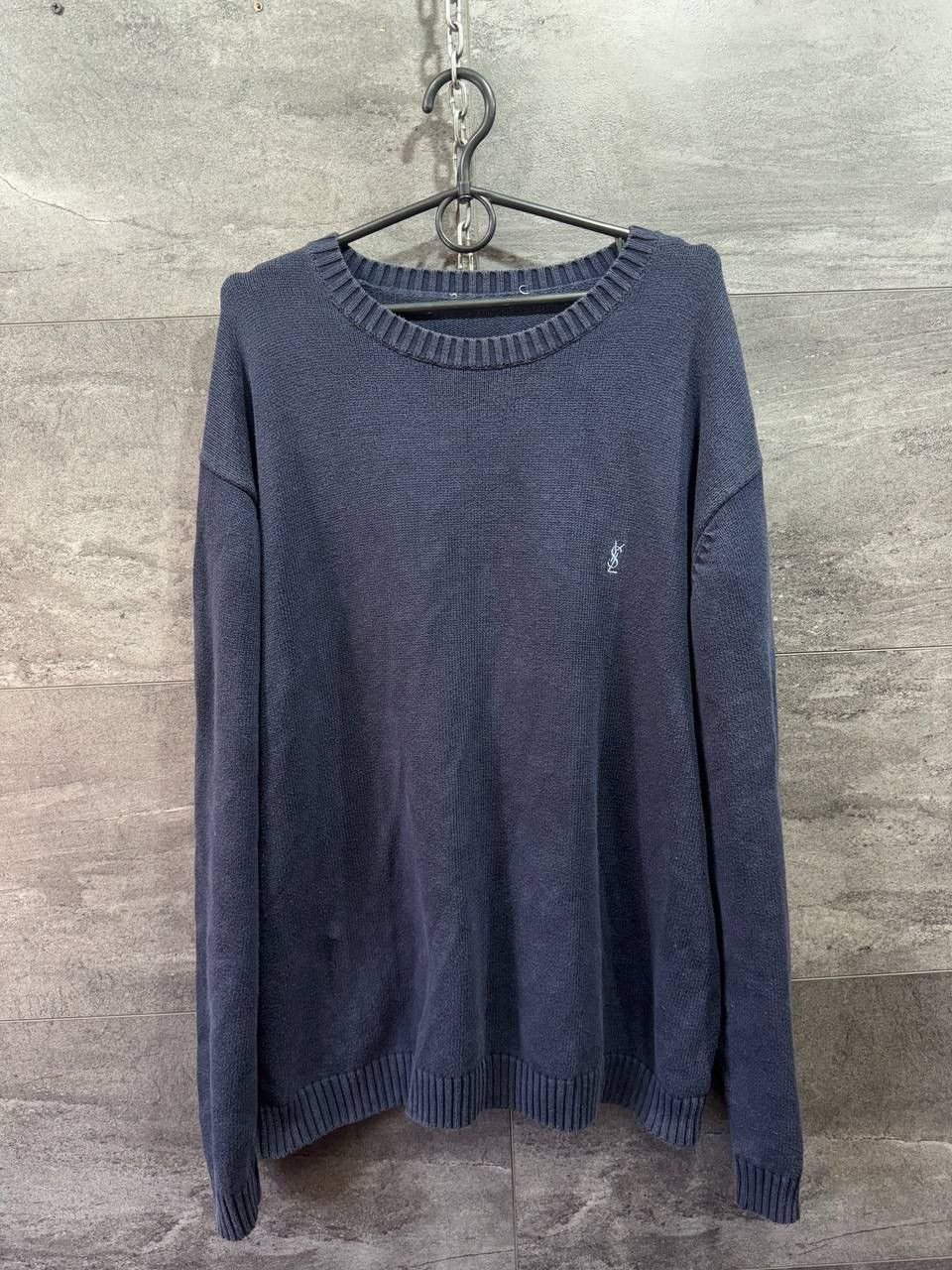 Yves Saint Laurent Vintage Yves Saint Laurent Knit Sweater YSL Logo 90s Size US XL / EU 56 / 4 - 1 Thumbnail