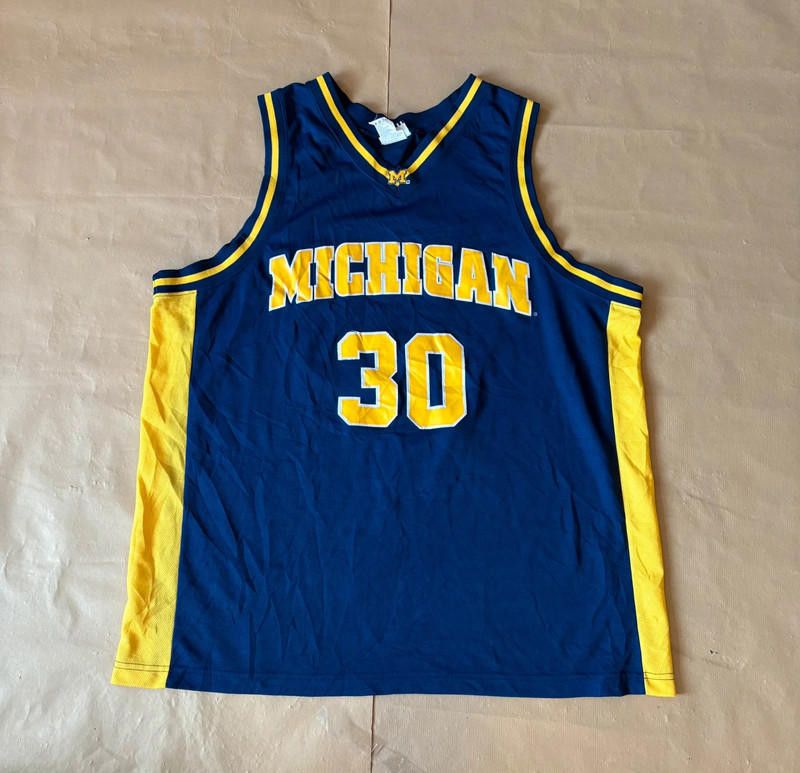 Designer Vintage Michigan Wolverines Basketball Jersey Size XL #30 Size US XL / EU 56 / 4 - 2 Thumbnail