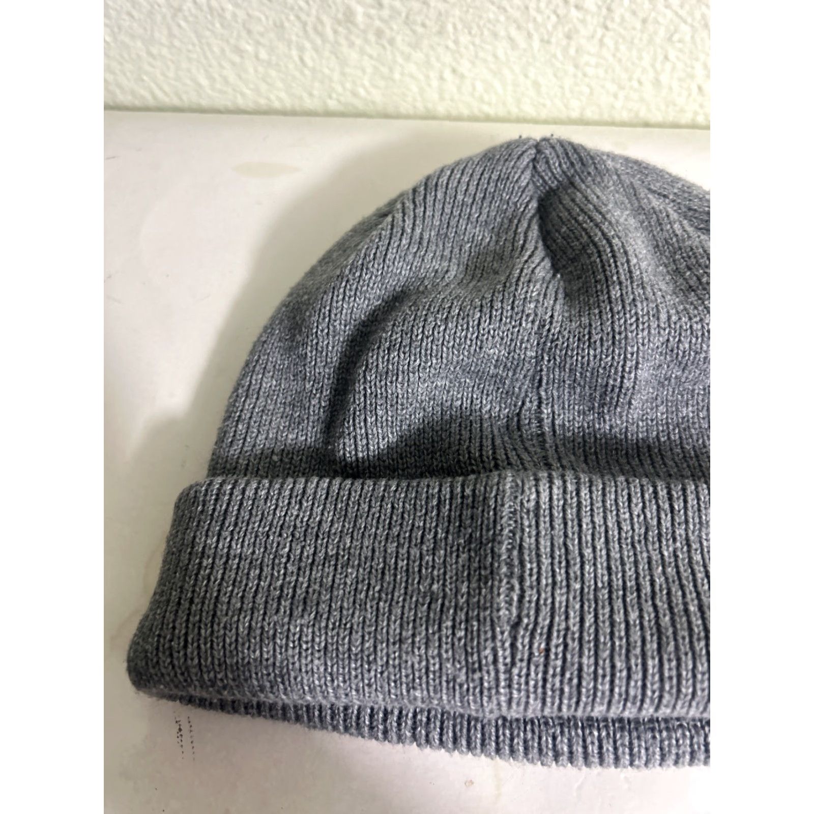 Adidas Adidas Beanie 100% Acrylic Gray Trefoil Knit One Size Men Size ONE SIZE - 7 Thumbnail
