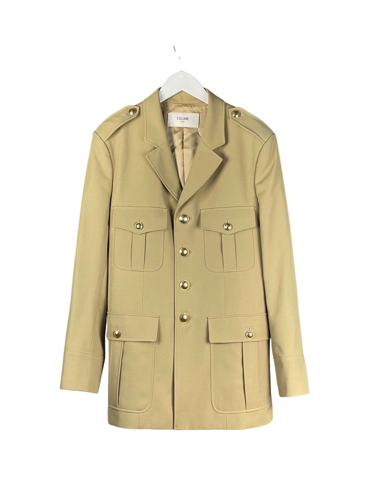 Celine Celine Beige Field Jacket Size S Size US S / EU 44-46 / 1 - 1 Thumbnail