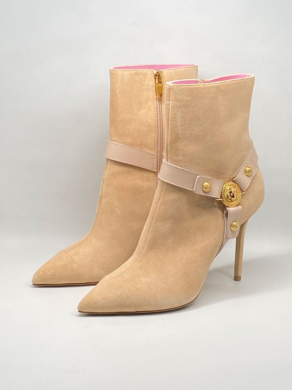 Balmain Balmain Eva 95MM Suede Ankle Boots size 37 Size US 7 / IT 37 - 1 Thumbnail