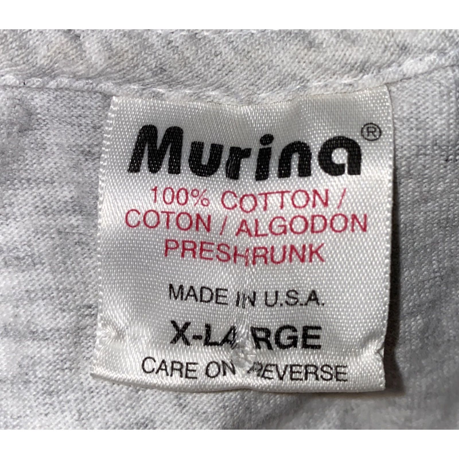 Vintage VINTAGE Murina T-Shirt Mens XL Long Sleeve Light Gray Coca Cola USA Made Regular Size XL Size US XL / EU 56 / 4 - 6 Thumbnail