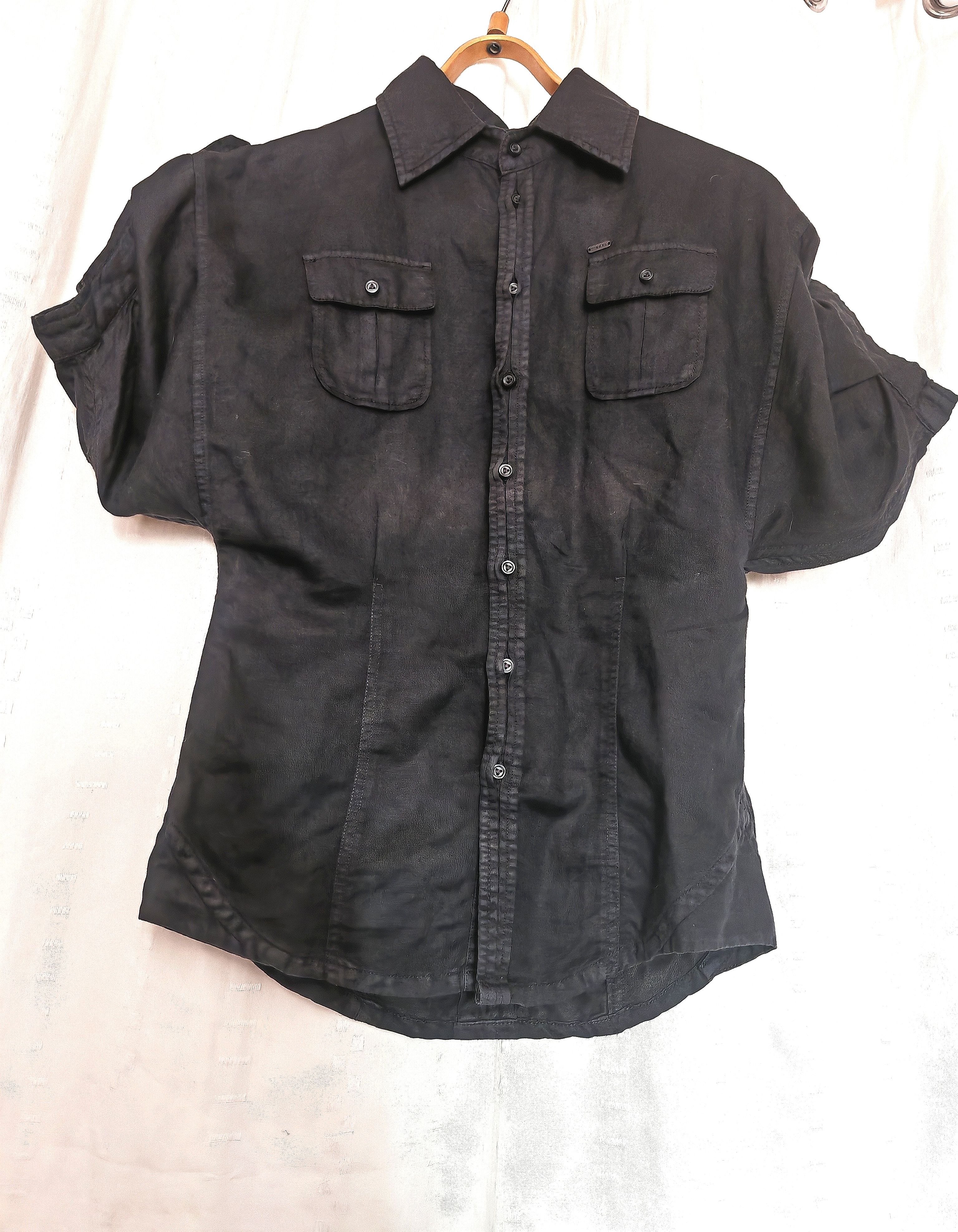 Diesel Rare VTG Diesel Linen Short Sleeve Shirt Military Style sz S Size US S / EU 44-46 / 1 - 4 Thumbnail