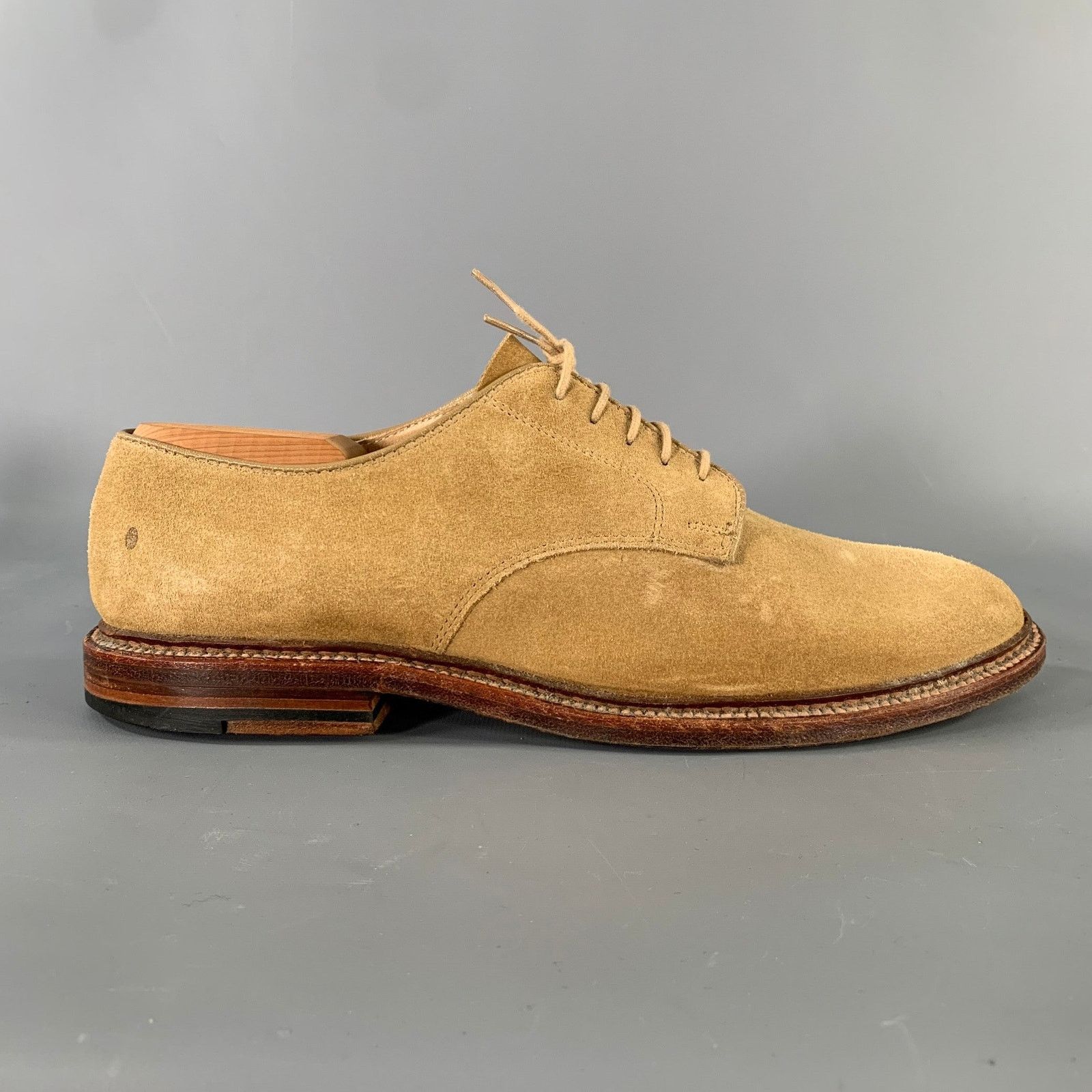 Alden ALDEN Size 8.5 Tan Suede Derby Lace Up Shoes Size US 8.5 / EU 41-42 - 1 Thumbnail