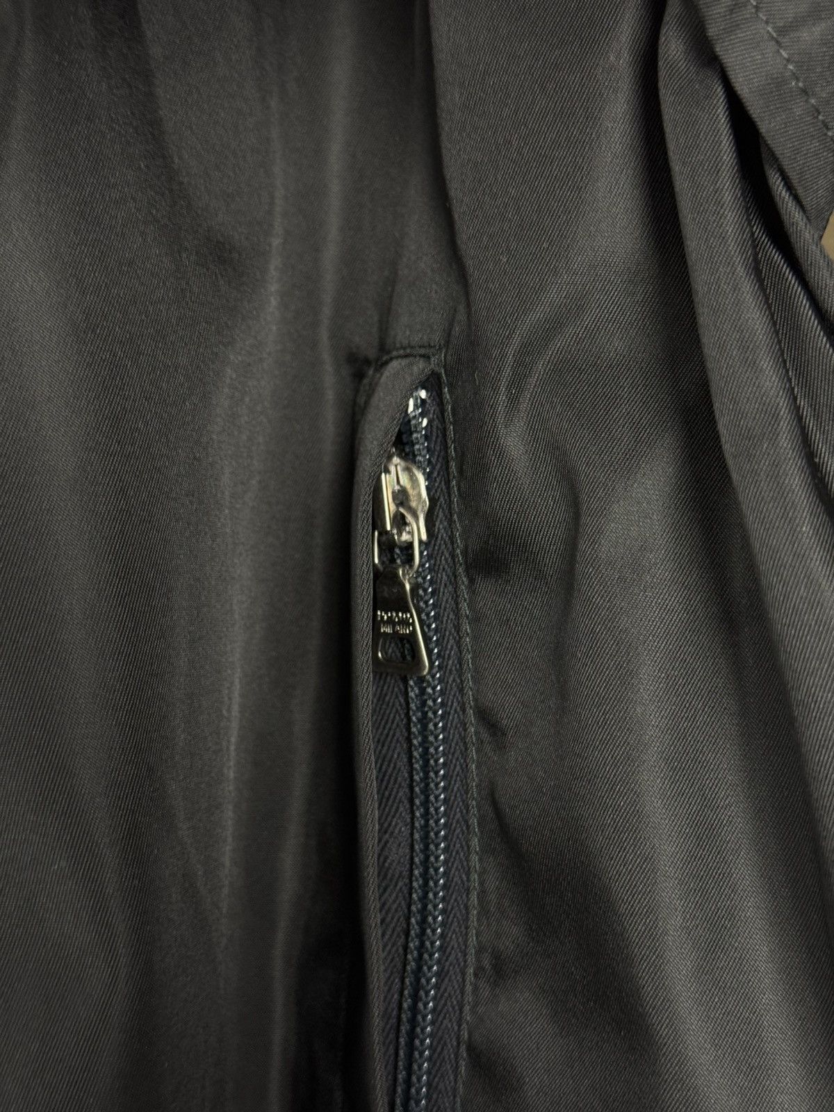 Prada Prada Milano Nylon Black Midi Women’s Trench Coat Size S / US 4 / IT 40 - 12 Thumbnail