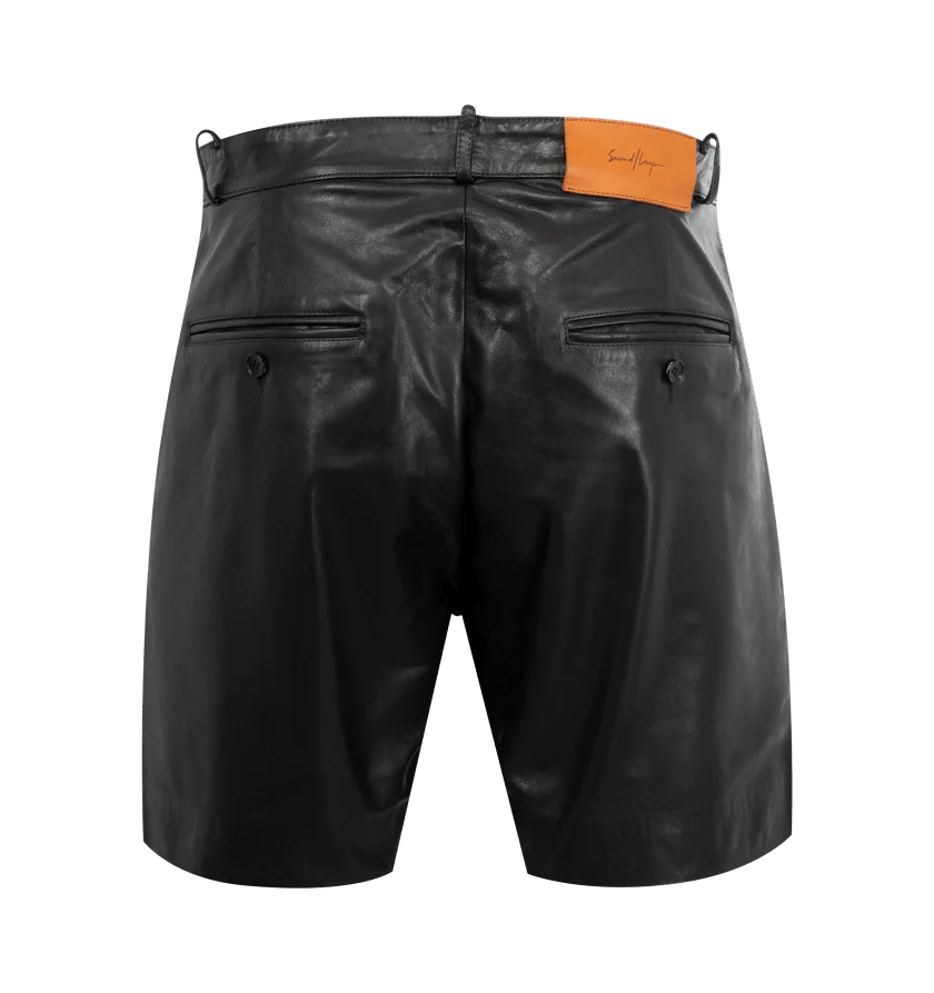 Second/Layer o1h1sh11225 Leather Short in Black Size US 36 / EU 52 - 2 Thumbnail