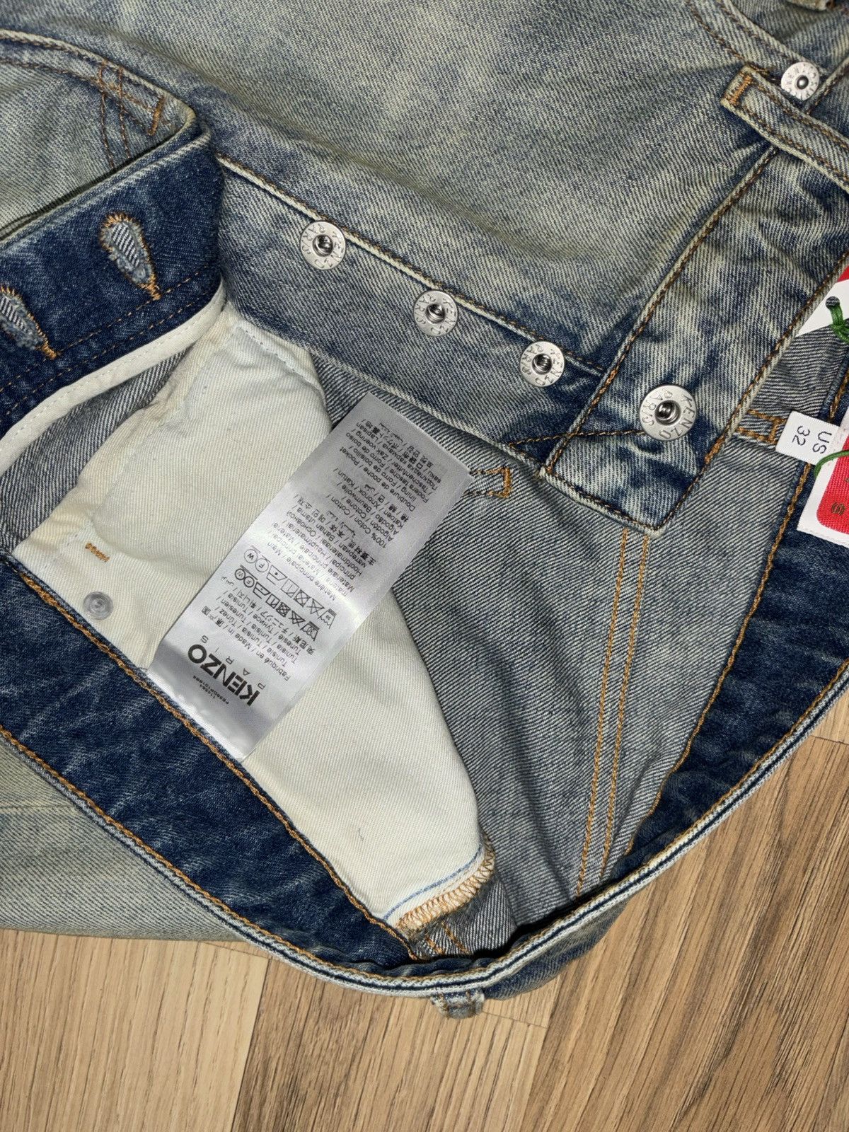 Kenzo Kenzo Bara mid-rise slim-fit jeans Denim Size US 32 / EU 48 - 8 Thumbnail