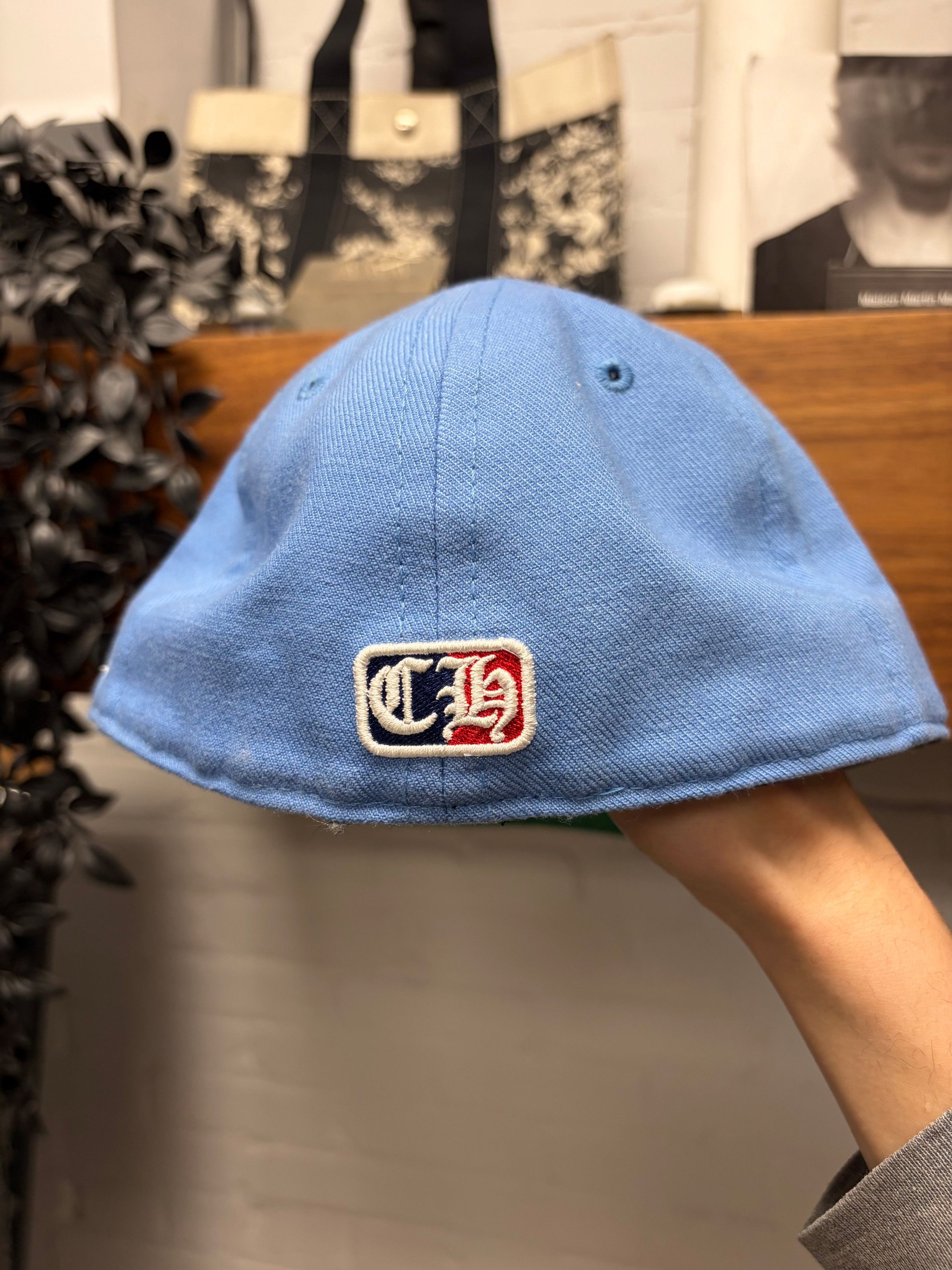 Chrome Hearts Chrome Hearts ‘Love You’ Vine Heart Blue Fitted Hat Size ONE SIZE - 3 Thumbnail