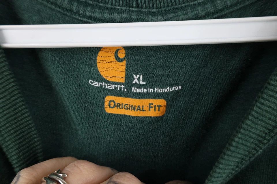 Carhartt Vintage Carhartt Spell Baggy Fit Pocket T-Shirt Green Cotton Size US XL / EU 56 / 4 - 6 Thumbnail