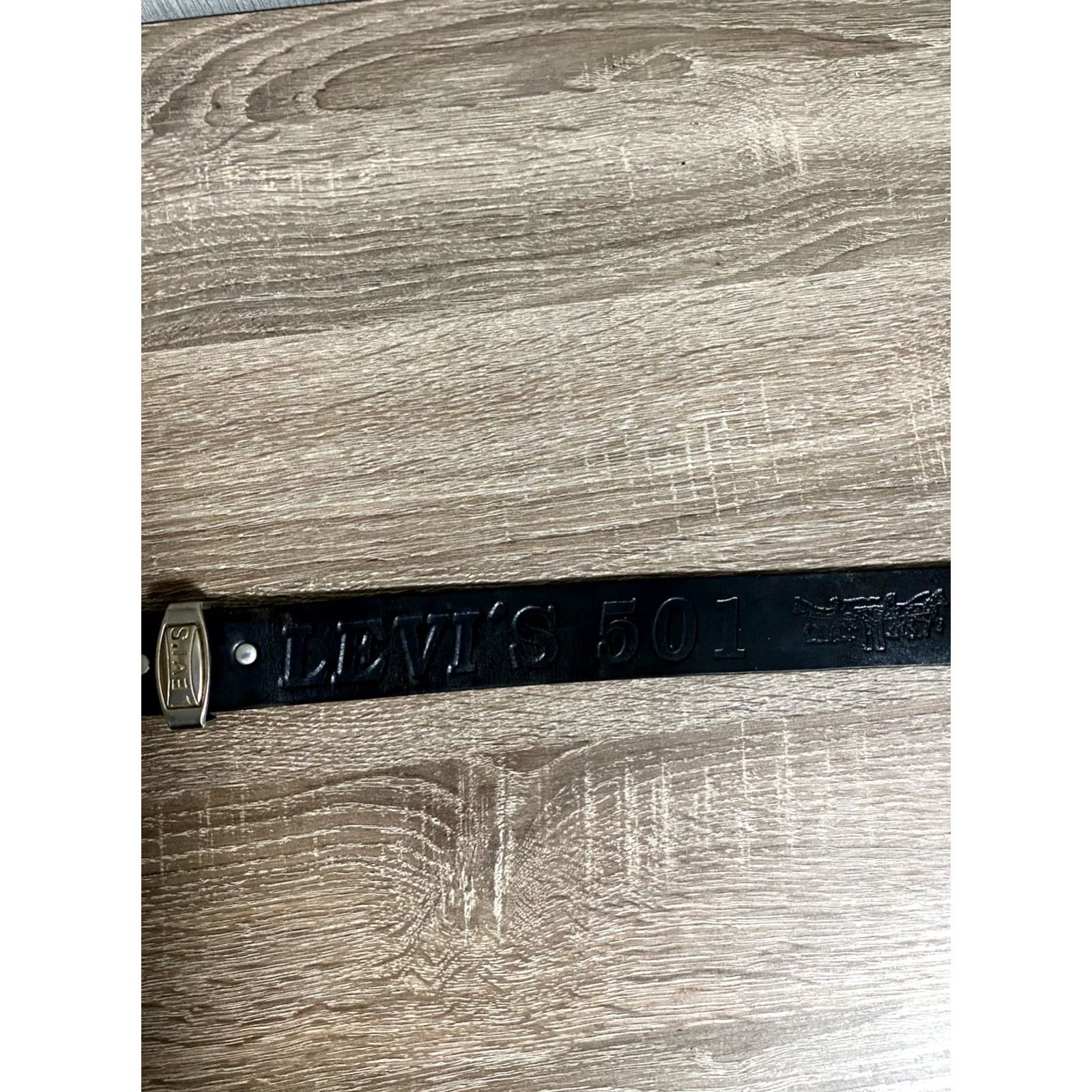 Levi's VINTAGE Levi’s Leather Japanese Metal Punk Rock Emo One Size Mens Black Size ONE SIZE - 3 Thumbnail