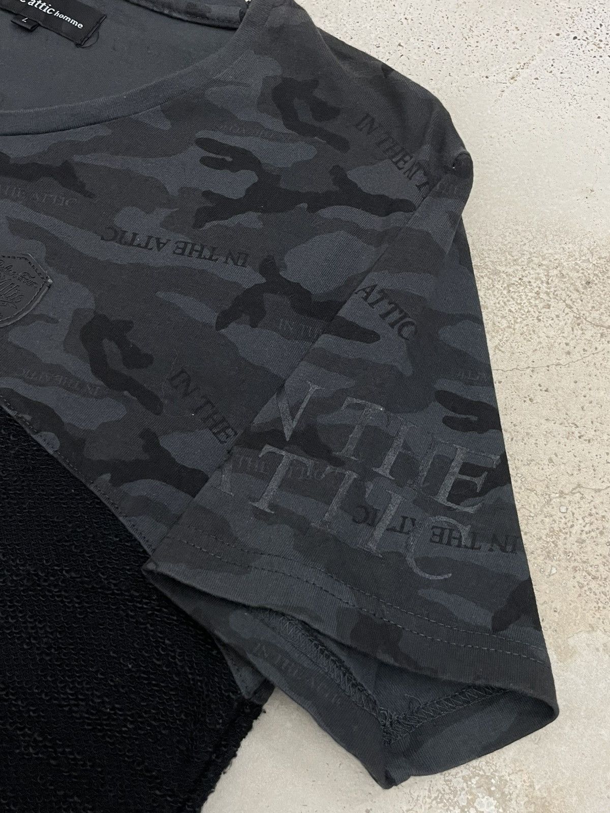 In The Attic × Japanese Brand In The Attic Homme Spellout Army Camo Design V Neck Size US L / EU 52-54 / 3 - 8 Thumbnail