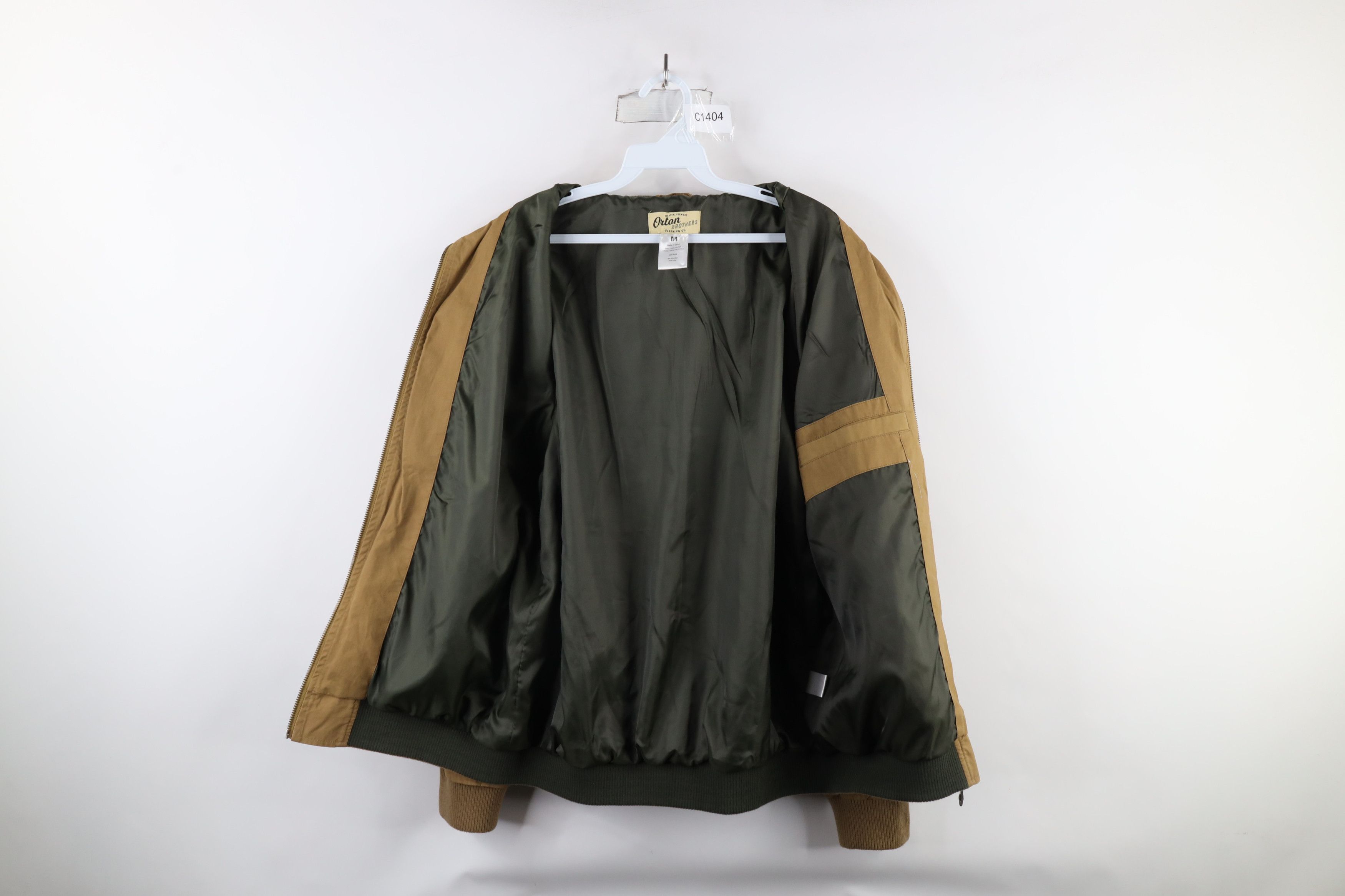 Vintage Orton Brothers Distressed Lined Full Zip Bomber Jacket Brown Size US M / EU 48-50 / 2 - 10 Thumbnail