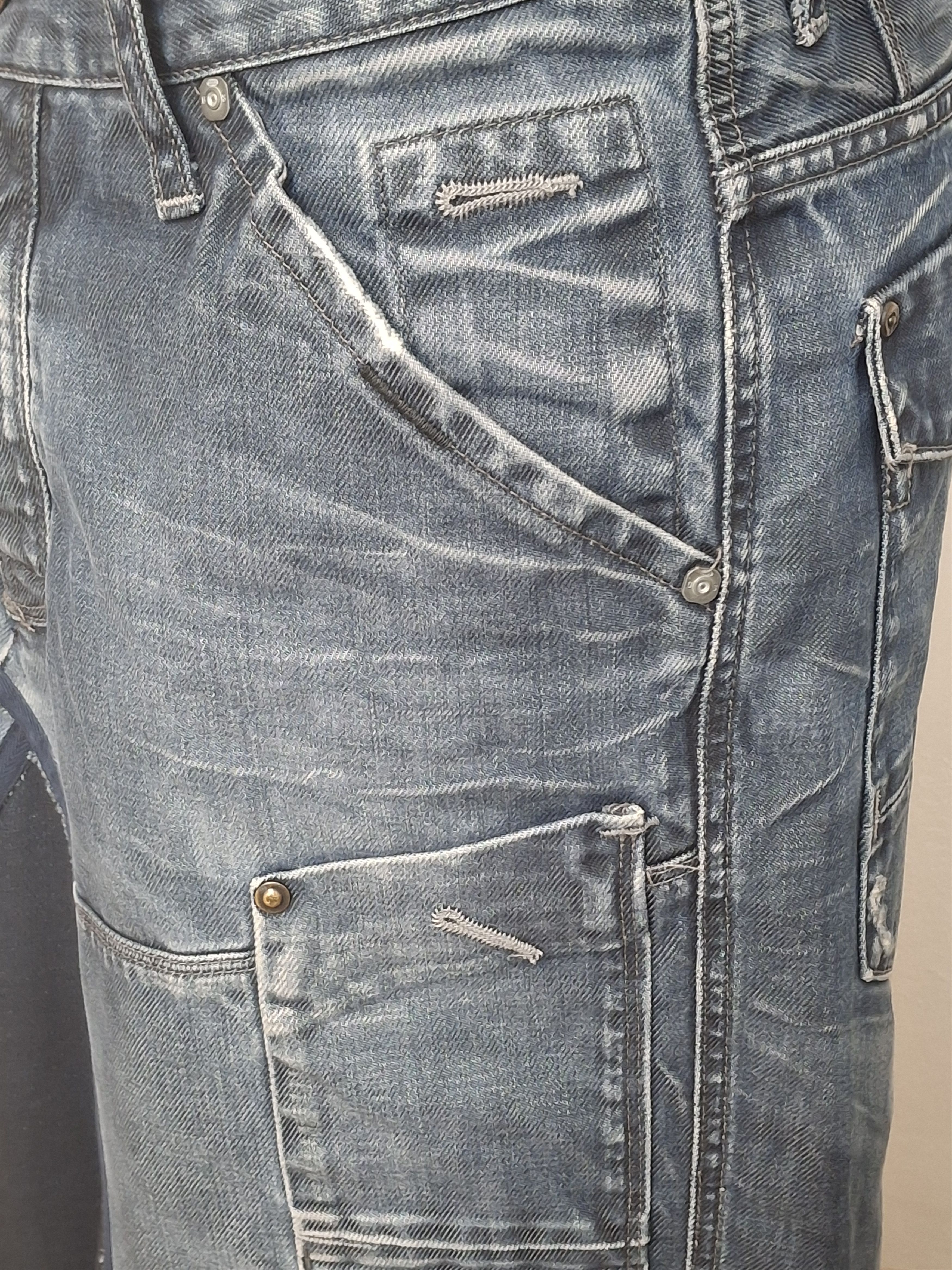 G-Star G-Star RAW Archive Y2K Reworked Denim Maxi Skirt 33" Size 33" - 14 Thumbnail